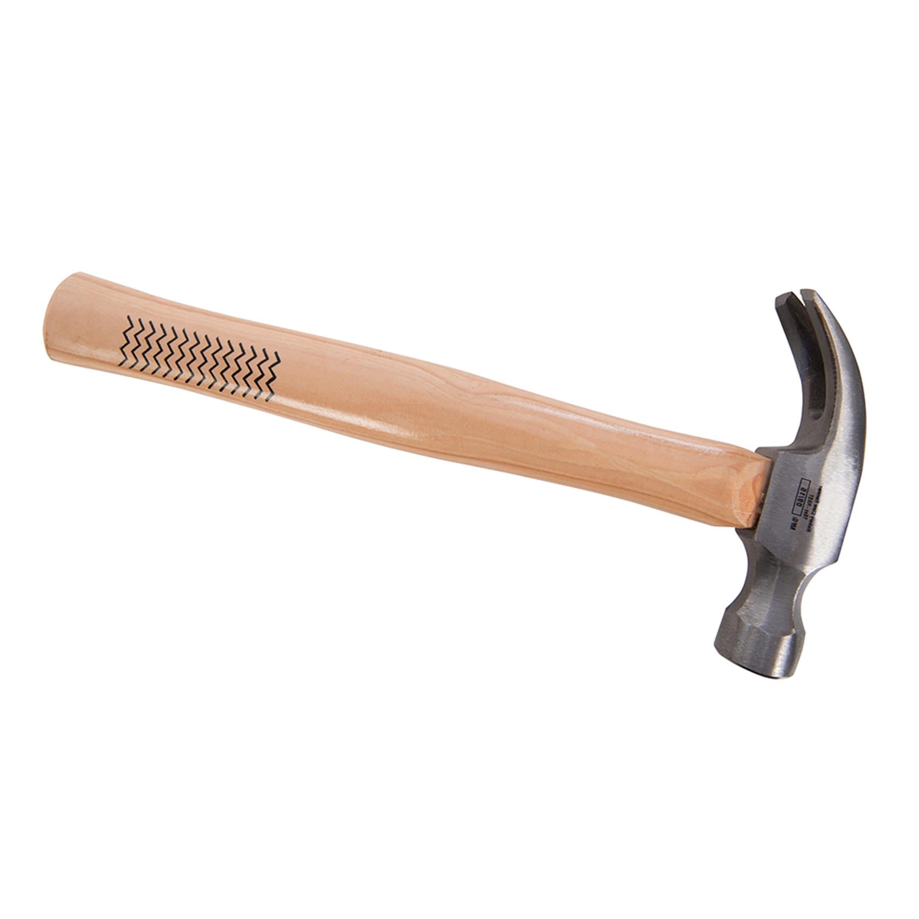 Hickory Claw Hammer - 16Oz (454G) Building Carpentry Nail Work Forged Steel