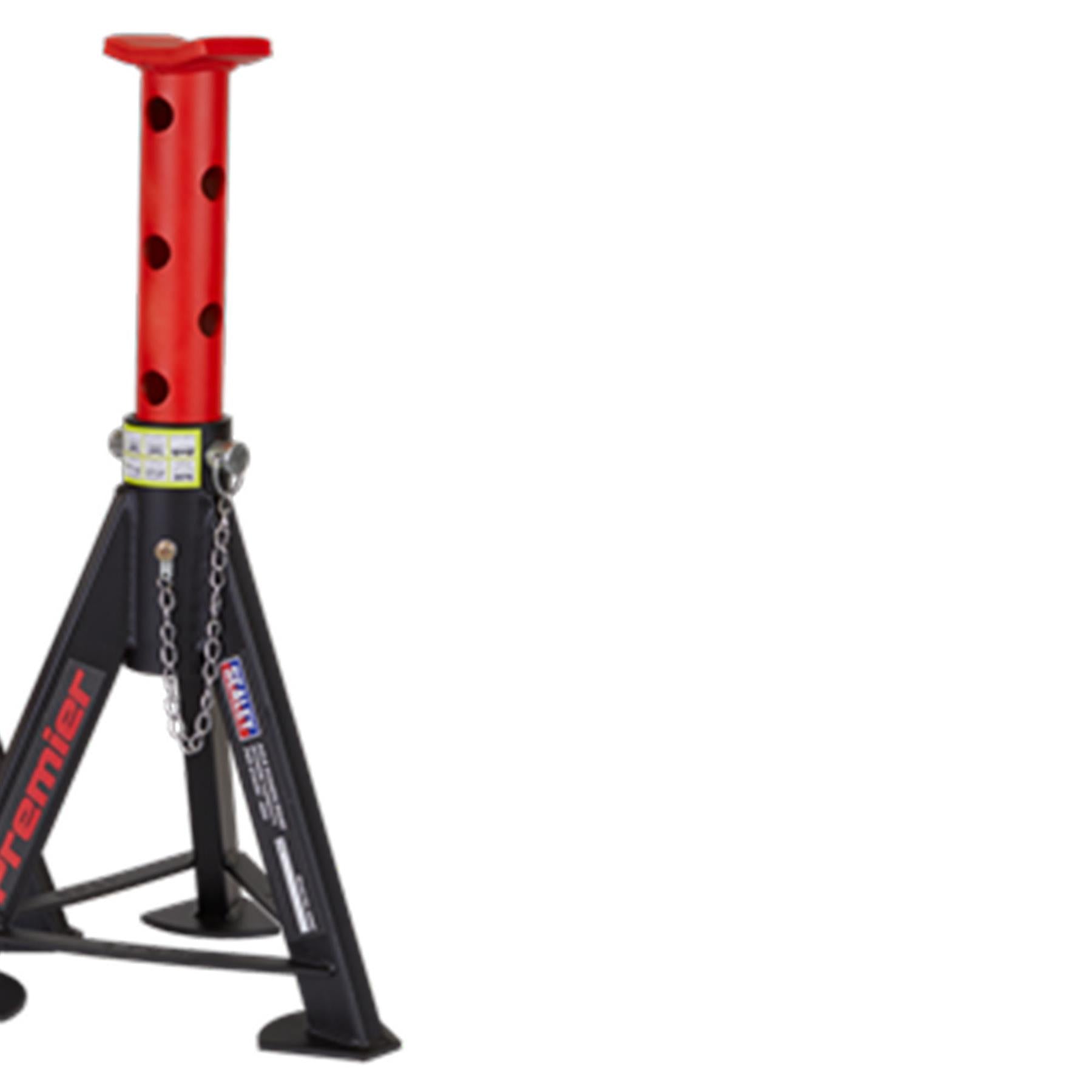 Sealey Axle Stands (Pair) 6tonne Capacity per Stand - Red