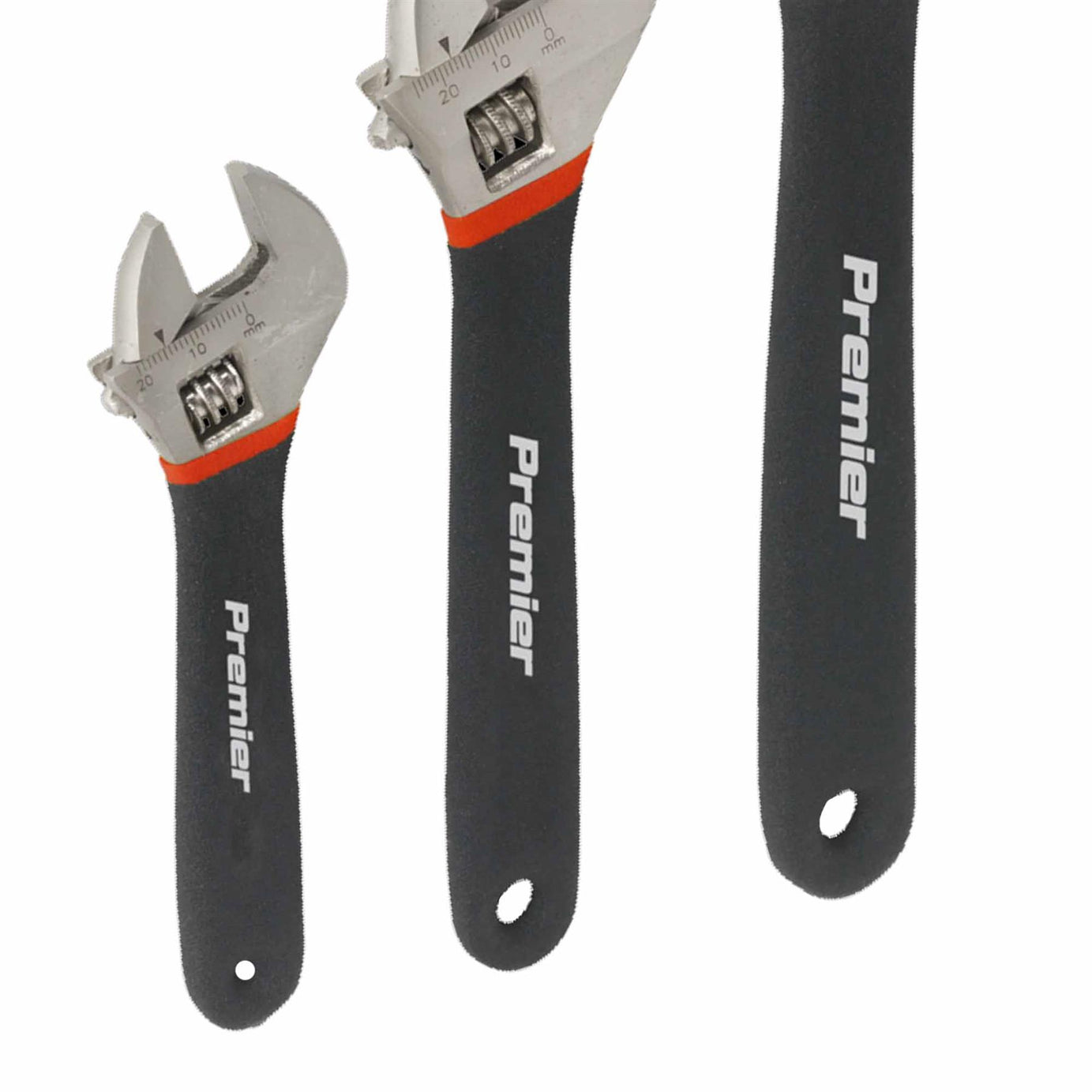 Sealey Adjustable Wrench Set 3pc Ni-Fe Finish