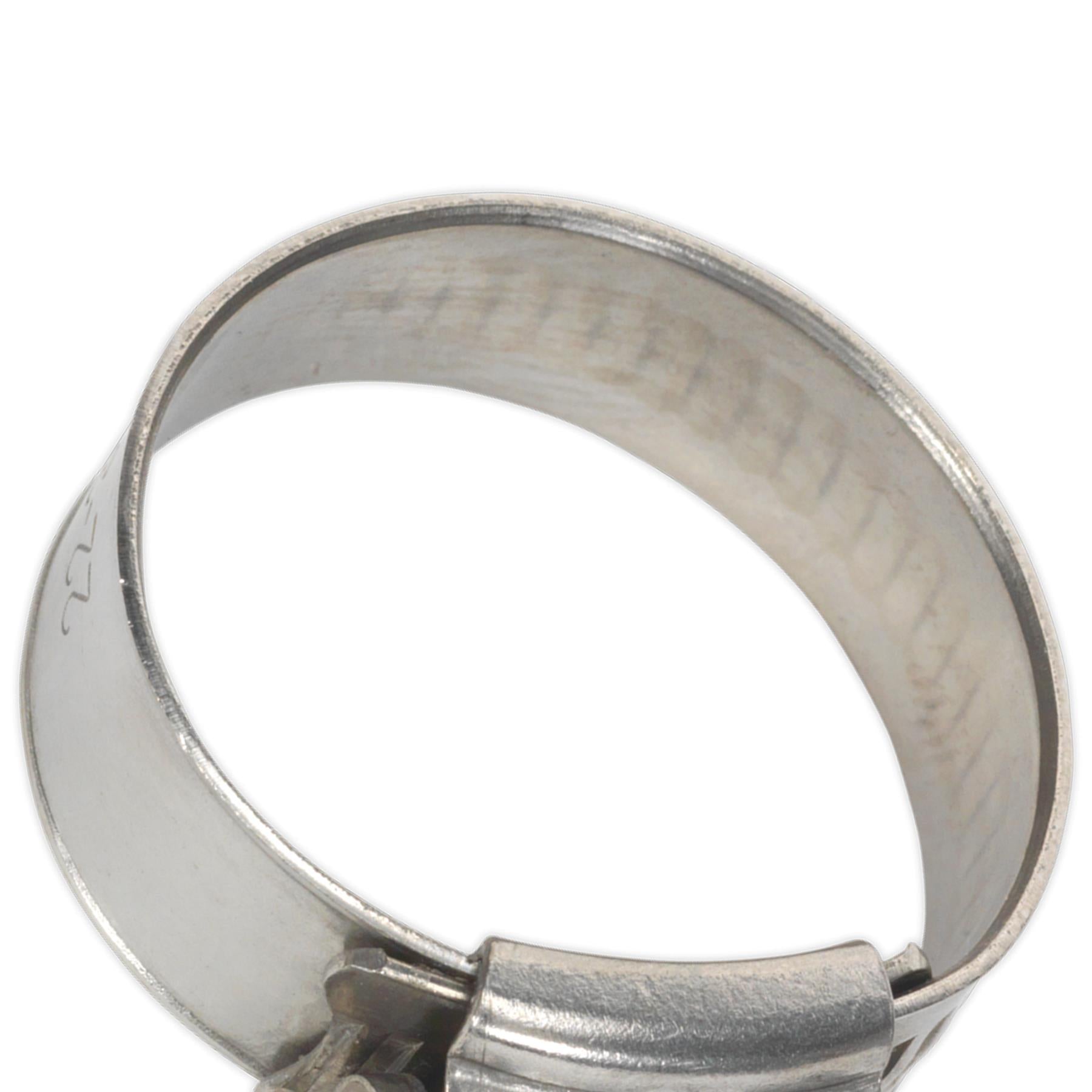 Sealey Hose Clip Stainless Steel 22-32mm Pack of 10