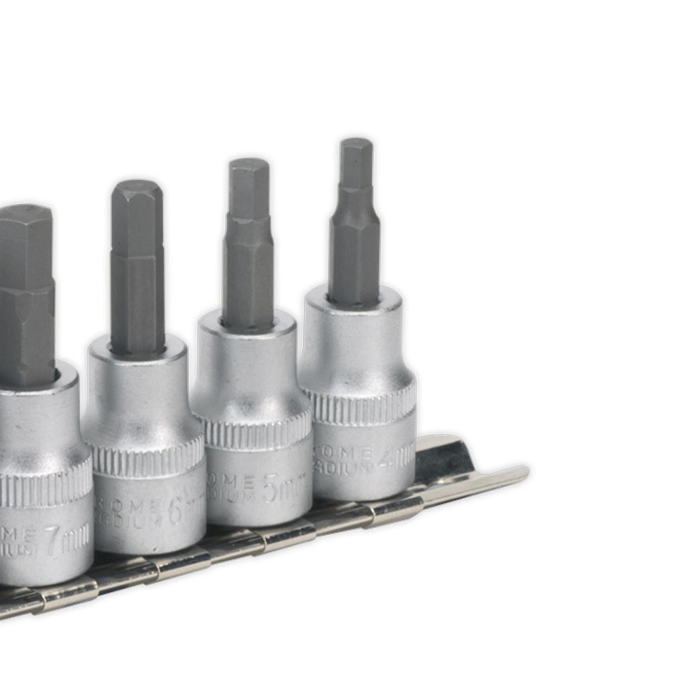 Sealey Hex Key Socket Bit Set 6pc 3/8"Sq Drive Metric