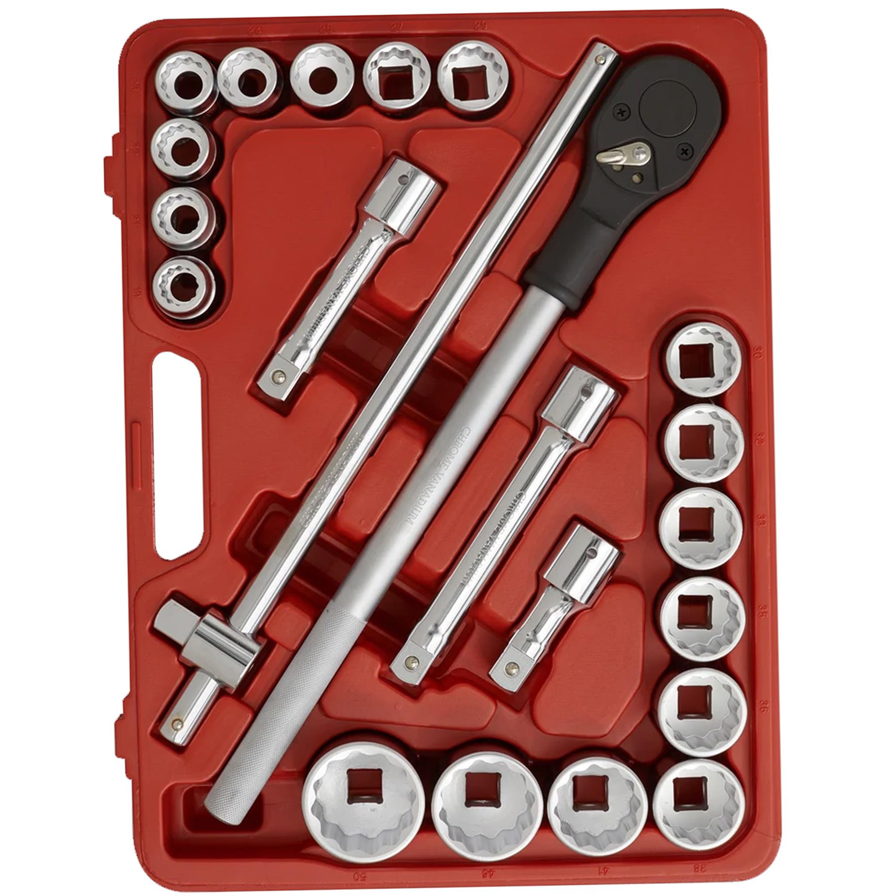 Sealey Socket Set 22pc 3/4"Sq Drive 12-point WallDrive Metric