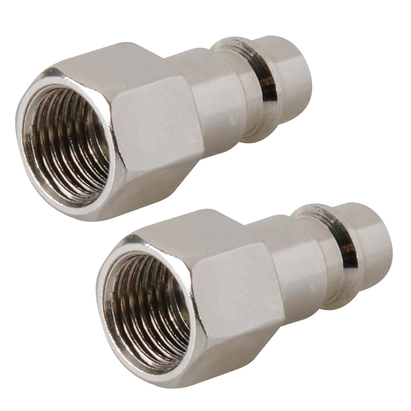 Euro Air Line Hose Fitting Connector Quick Release Coupler 1/4" BSP Bayonet 3Pcs