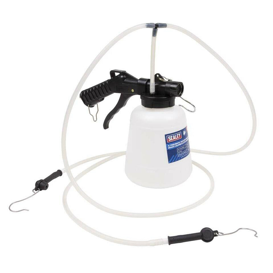Sealey Brake Caliper/Clutch Bleeder 1L Pneumatic Vacuum Single/Twin