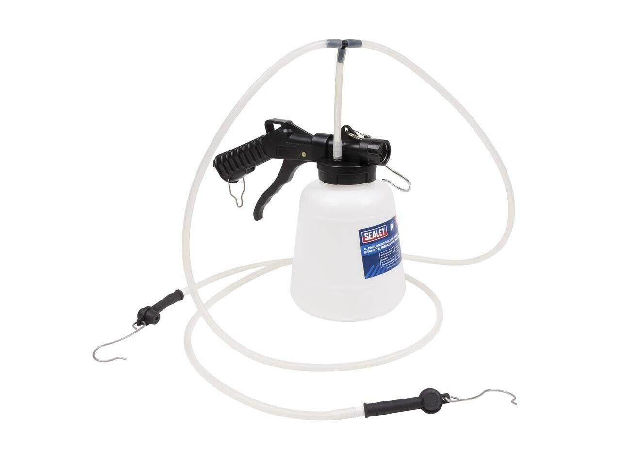 Sealey Brake Caliper/Clutch Bleeder 1L Pneumatic Vacuum Single/Twin