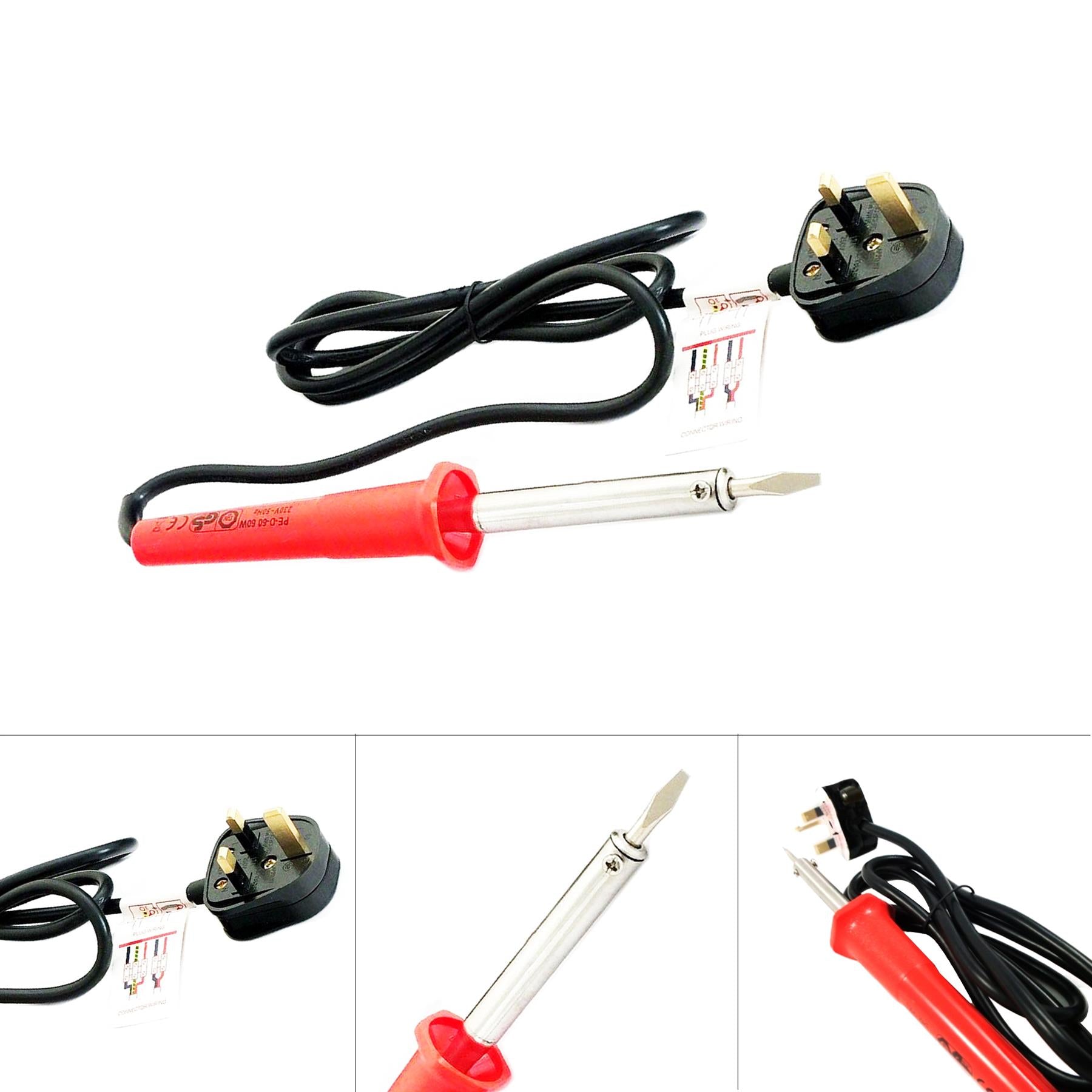 Soldering Iron / 60w Mains Powered Soldering Iron Flat Tip Solder Iron