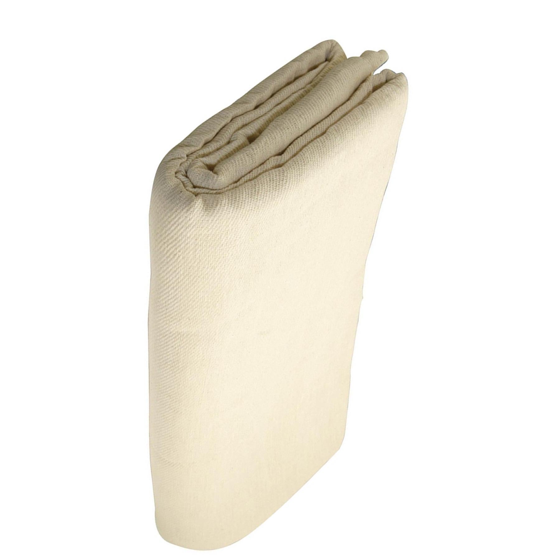 Dust Sheet Poly Twill 3.6 X 2.4M 100% Absorbent Cotton Twill Polythene Backing