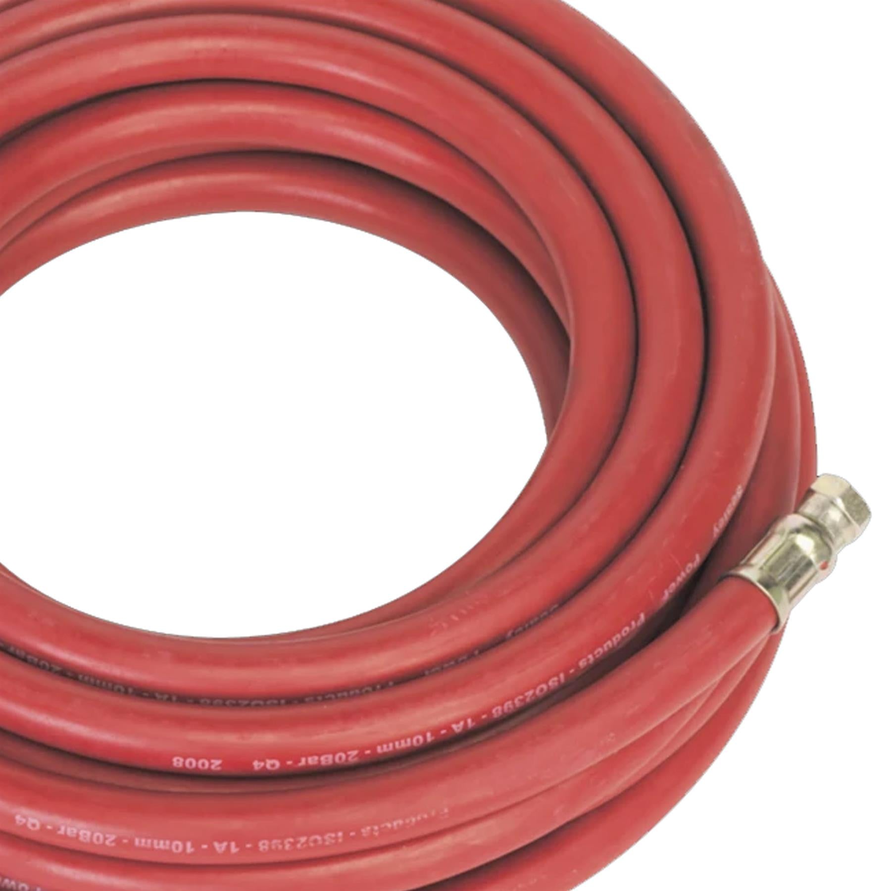 Sealey Air Hose 10m x 10mm with 1/4"BSP Unions