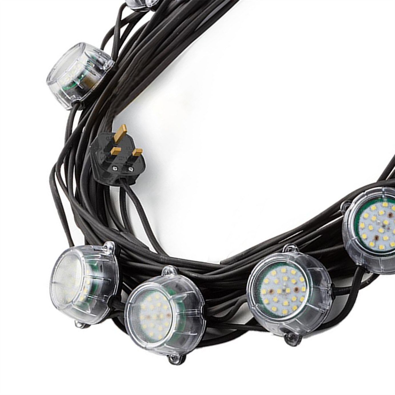 Defender 22m Heavy Duty LED Encapsulated Festoon String Lights 50W 230V 50W