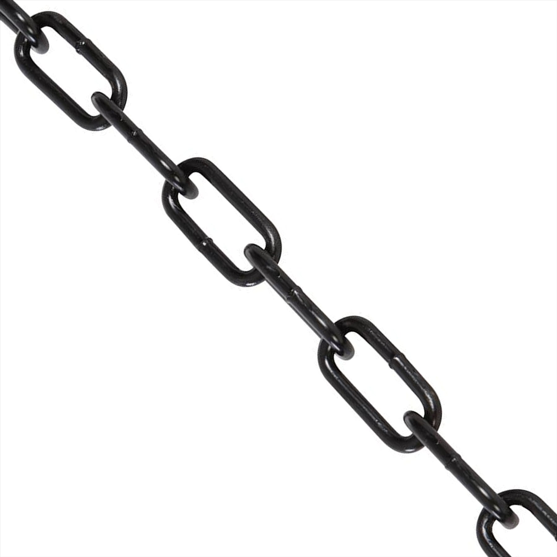 Japanned Chain 4mm x 2.5m Corrosion Resistant & Weatherproof Japanned Chain Black