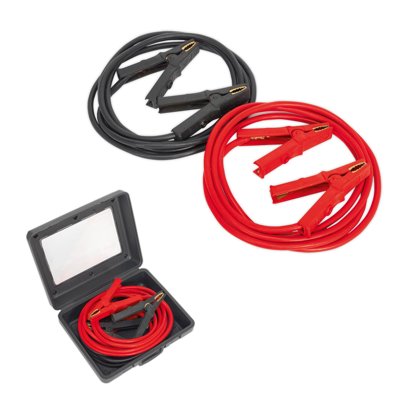 Sealey Heavy-Duty Booster Cables 40mm x 5m 600A Aluminium Cable Power Transfer