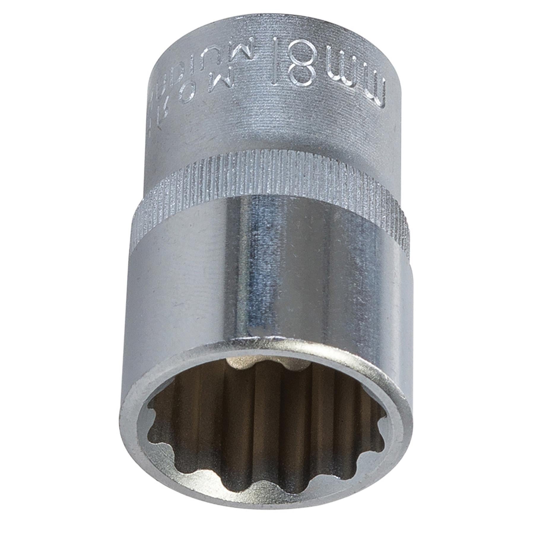 King Dick Socket 1/2" Sd 12pt Metric 18mm
