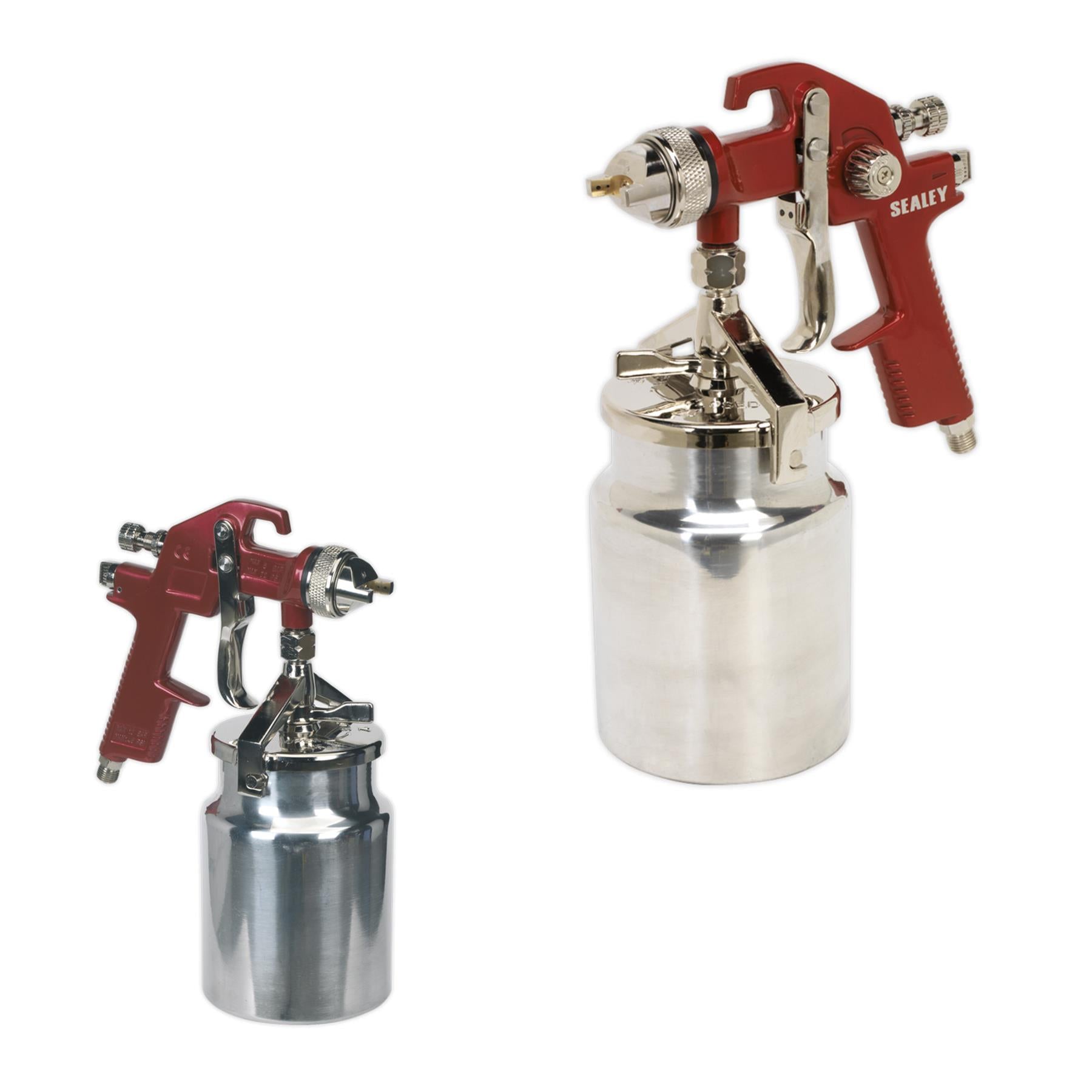Sealey HVLP Suction Feed Spray Gun 1.7mm Set-Up
