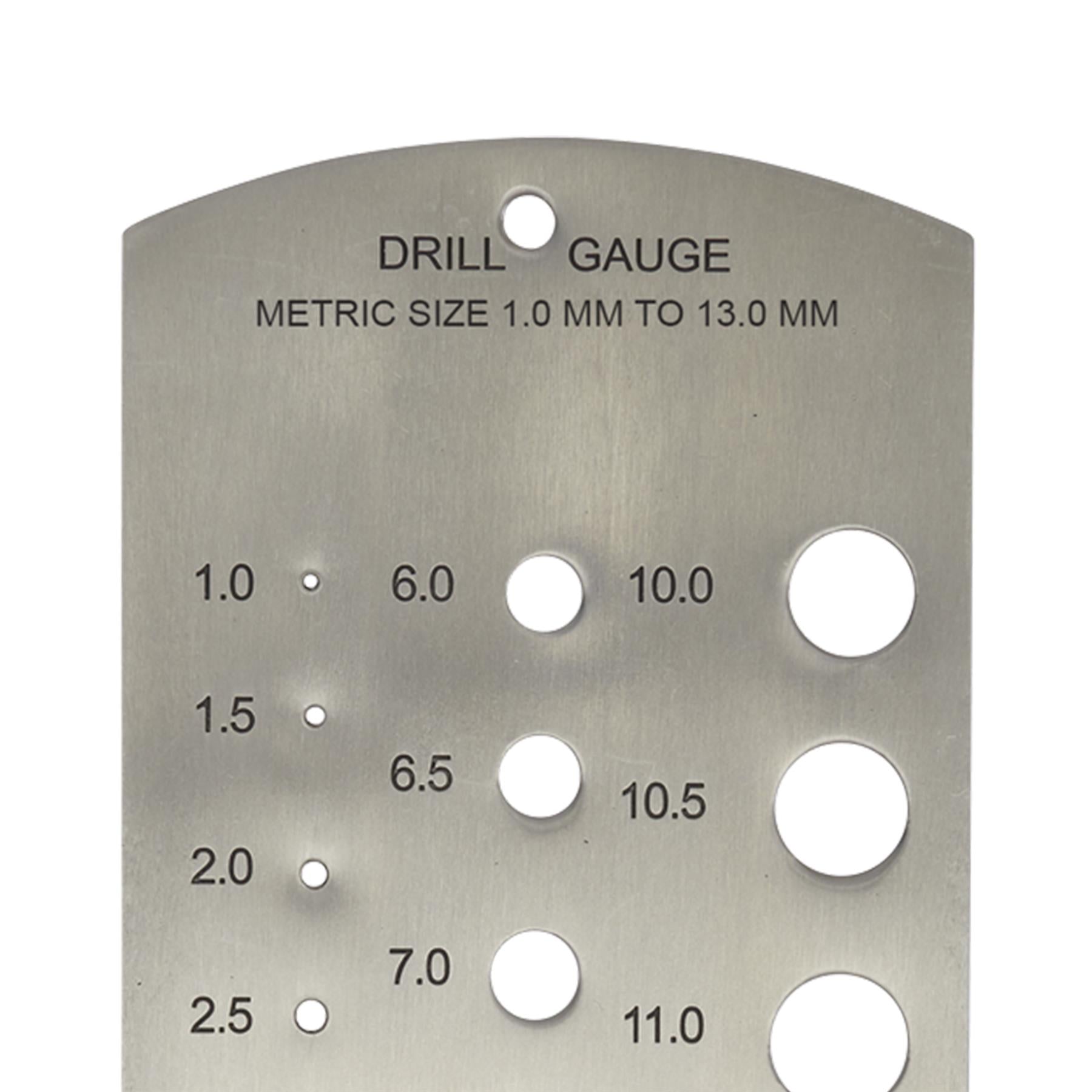 Sealey Drill Gauge Metric 1-13mm