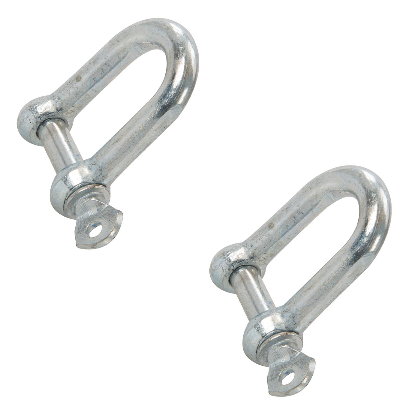 D Shackle Dee Link M8 2pc Galvanised Steel Lifting Towing Rigging Pin Loop