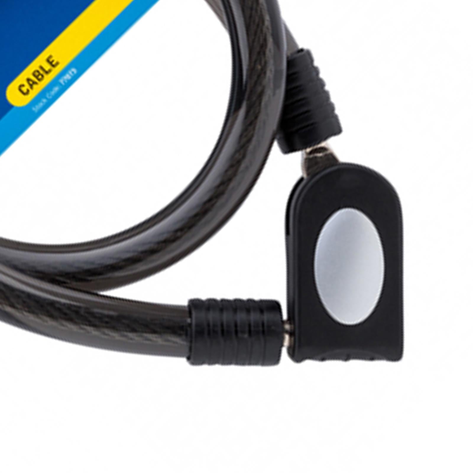 BlueSpot 900mm x 18mm Cable Lock with LED Keys Weather Resistant For Bikes Security