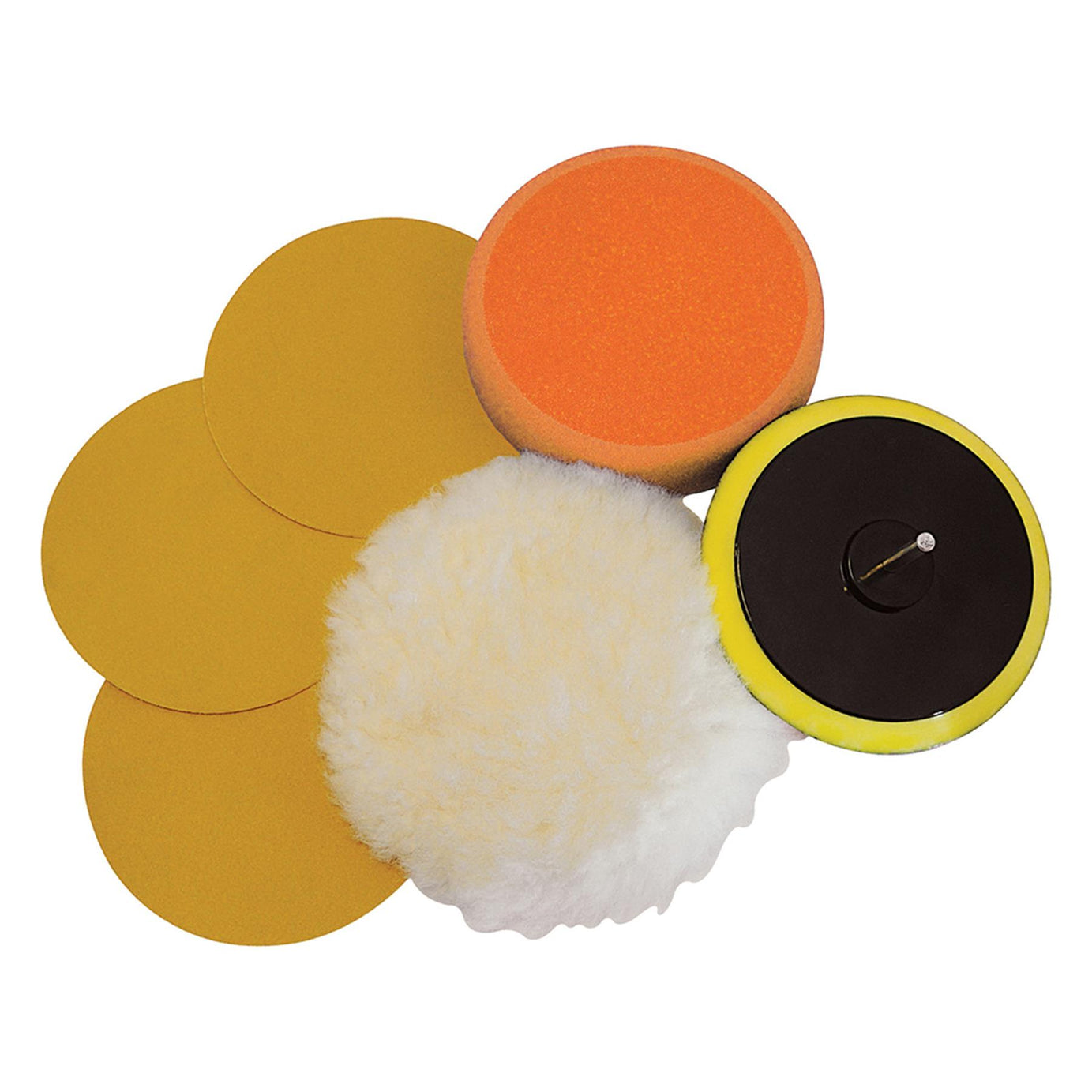 POWER DRILL SANDING POLISHING KIT 125mm mop bonnet