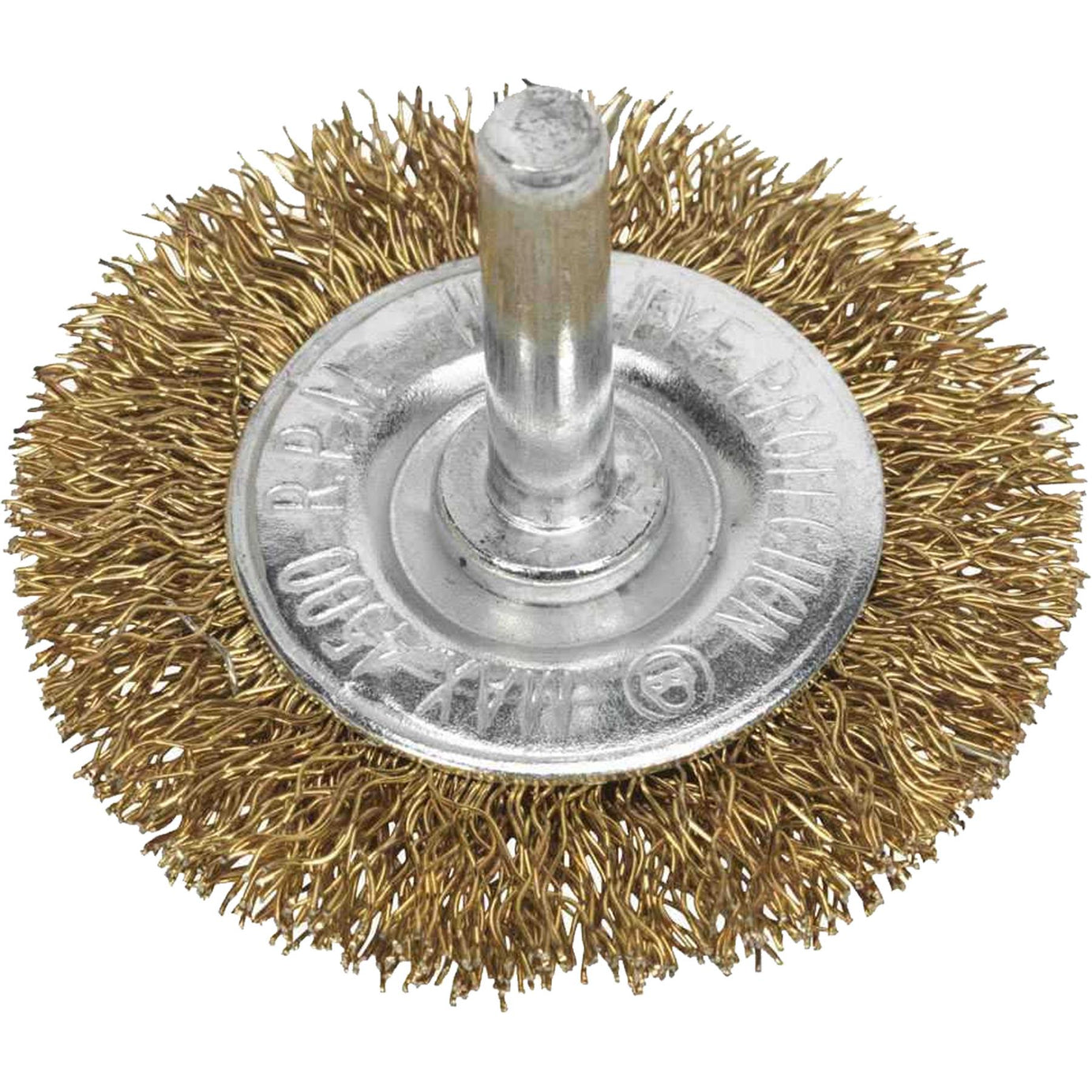 Sealey Flat Wire Brush 50mm with 6mm Shaft