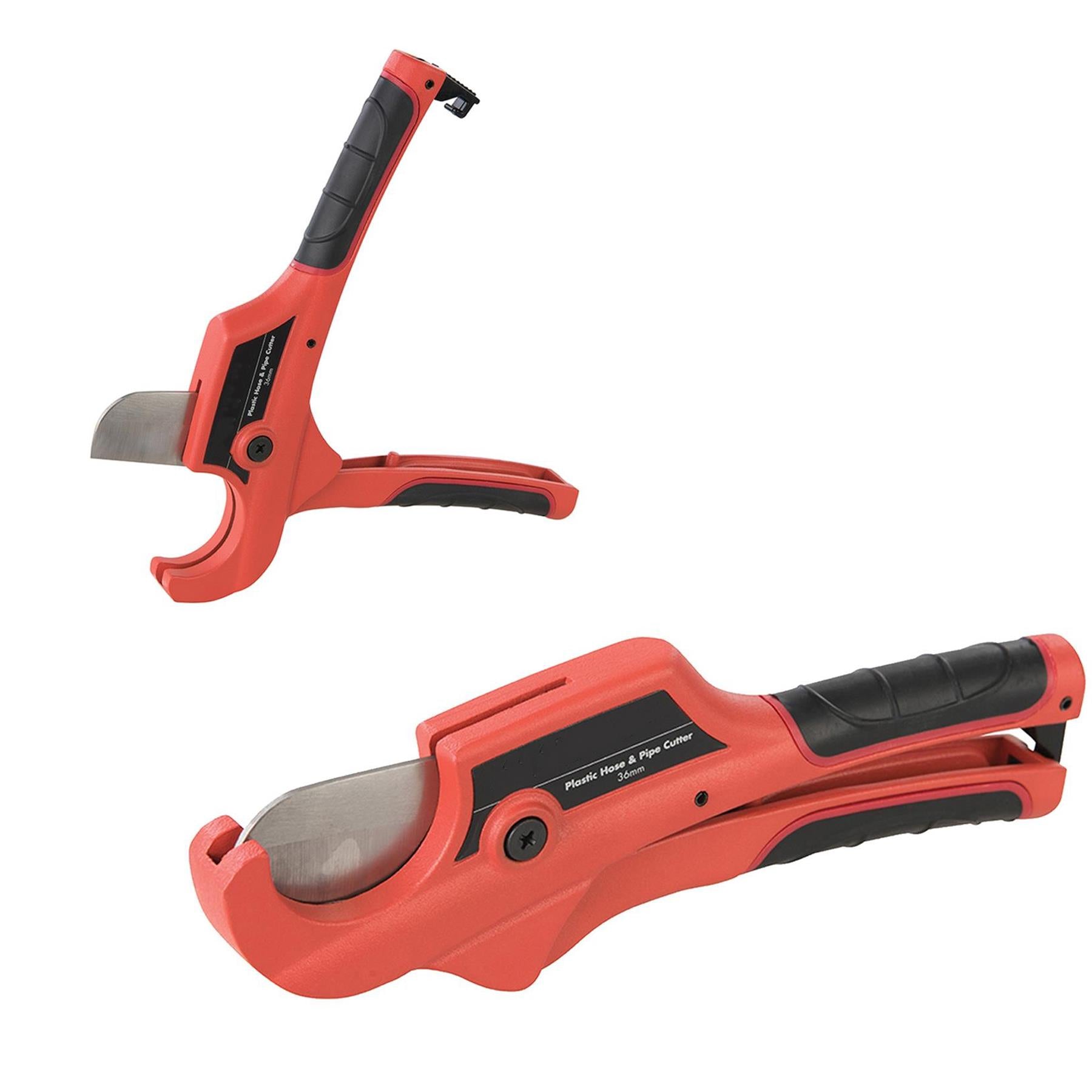 Ratchet Action 36/mm Plastic Pipe Cutter Plumbing Tool PVC Water Tube Hose