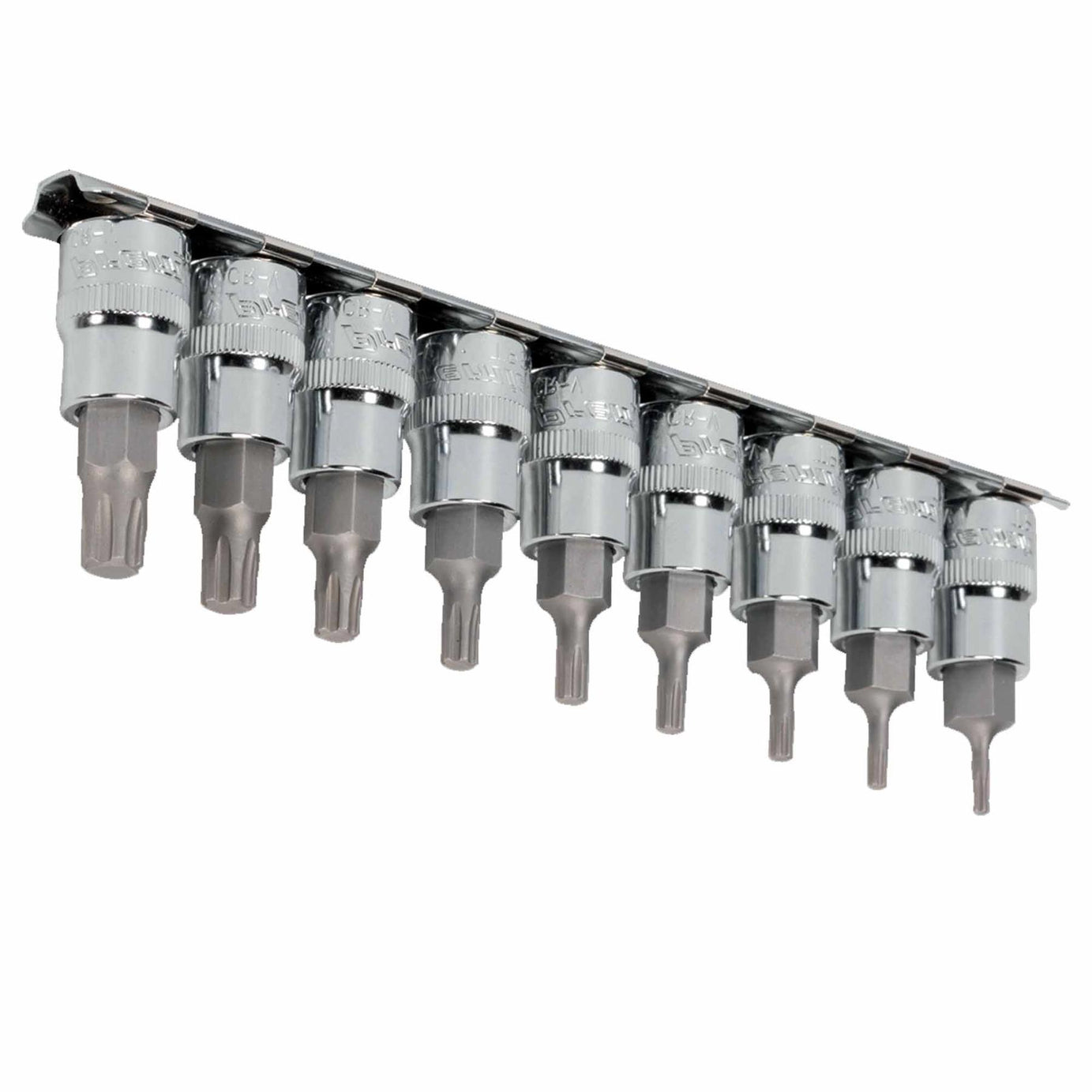 TRX-P* Socket Bit Set 9pc 3/8"Sq Drive 50mm. AK6222. Sealey