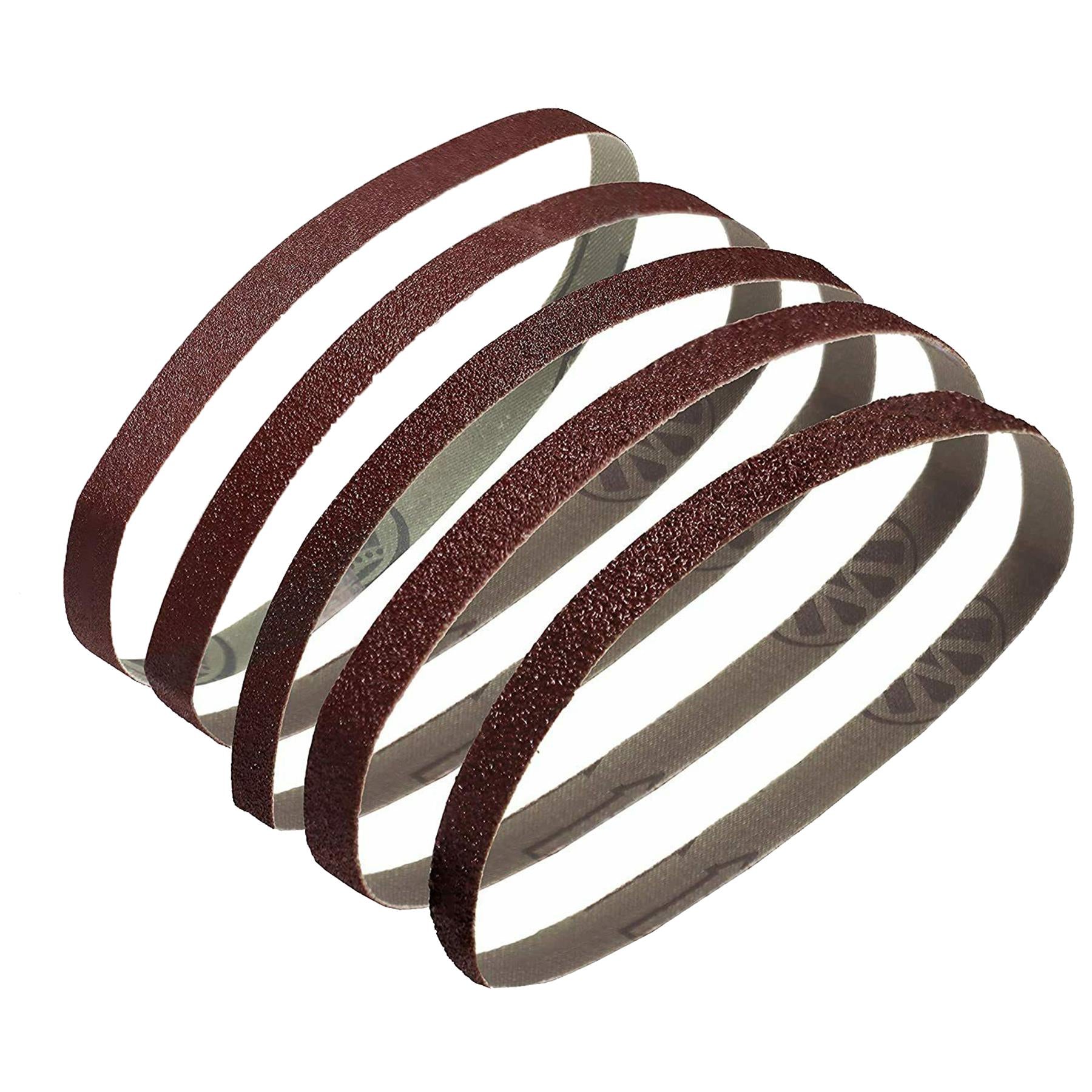 Sanding Belts 13 x 457mm 40 60 80x2 120G Mix Grits for use with Power Files 5Pk
