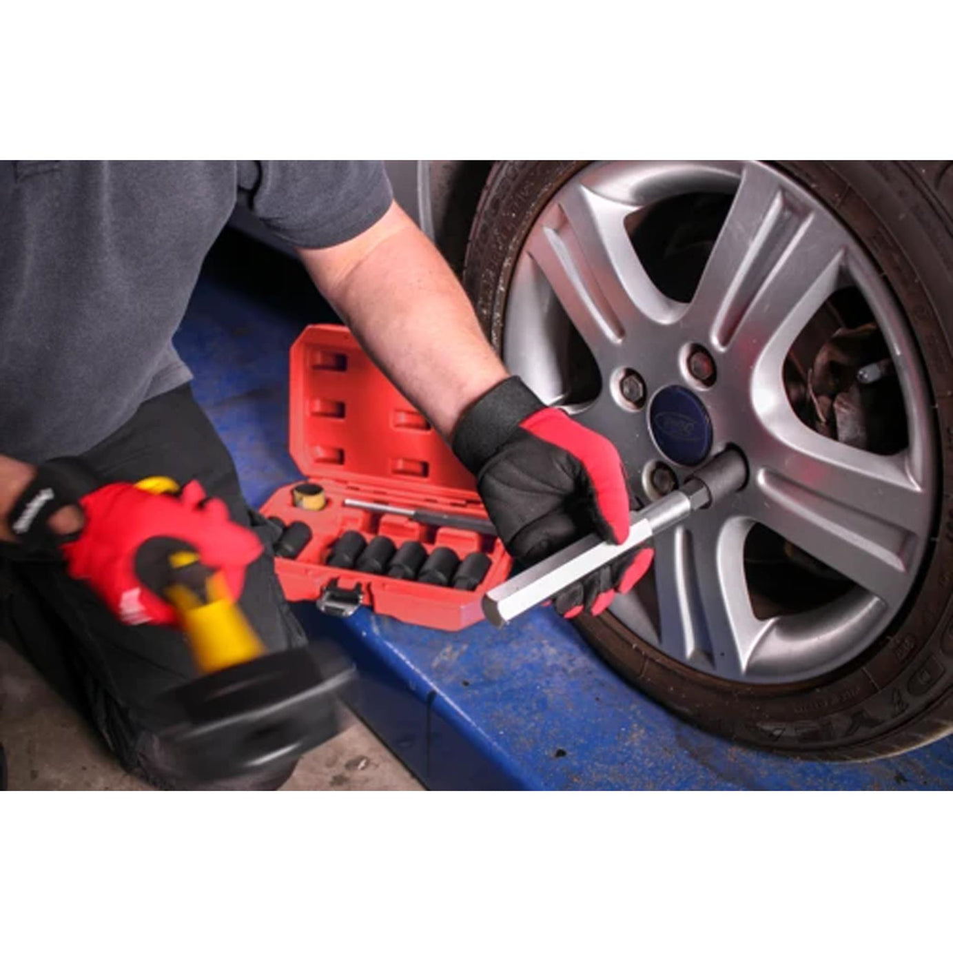 Sealey Locking Wheel Nut Removal Set 10pc