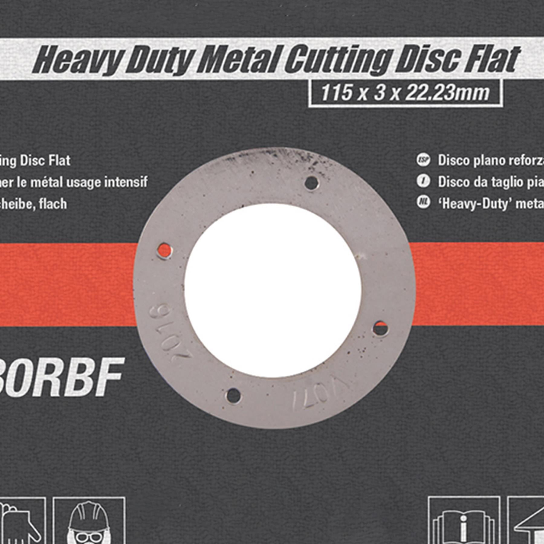 Heavy Duty Metal Slitting Cutting Disc Flat 115 X 3 X 22.23mm Premium Quality