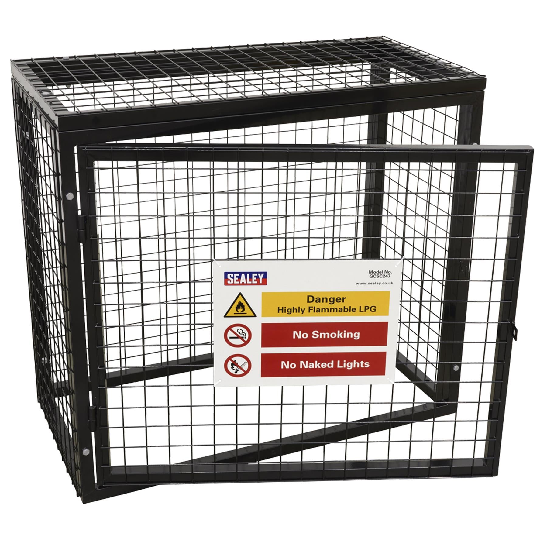 Sealey Safety Cage - 2 x 47kg Gas Cylinders