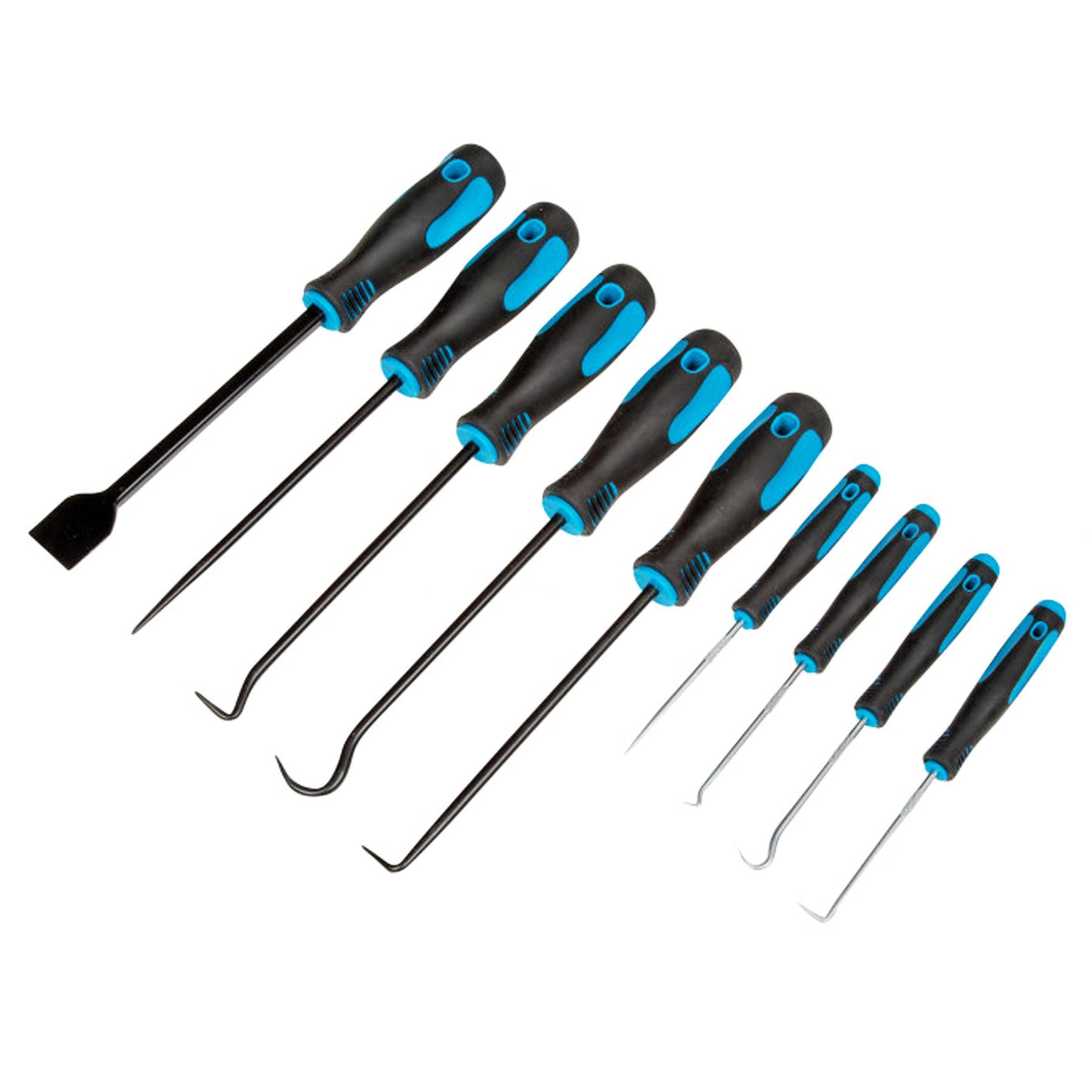 BlueSpot 9pc Scraper Pick And Hook Set O Ring Gaskets Hose Seals Remover Tool