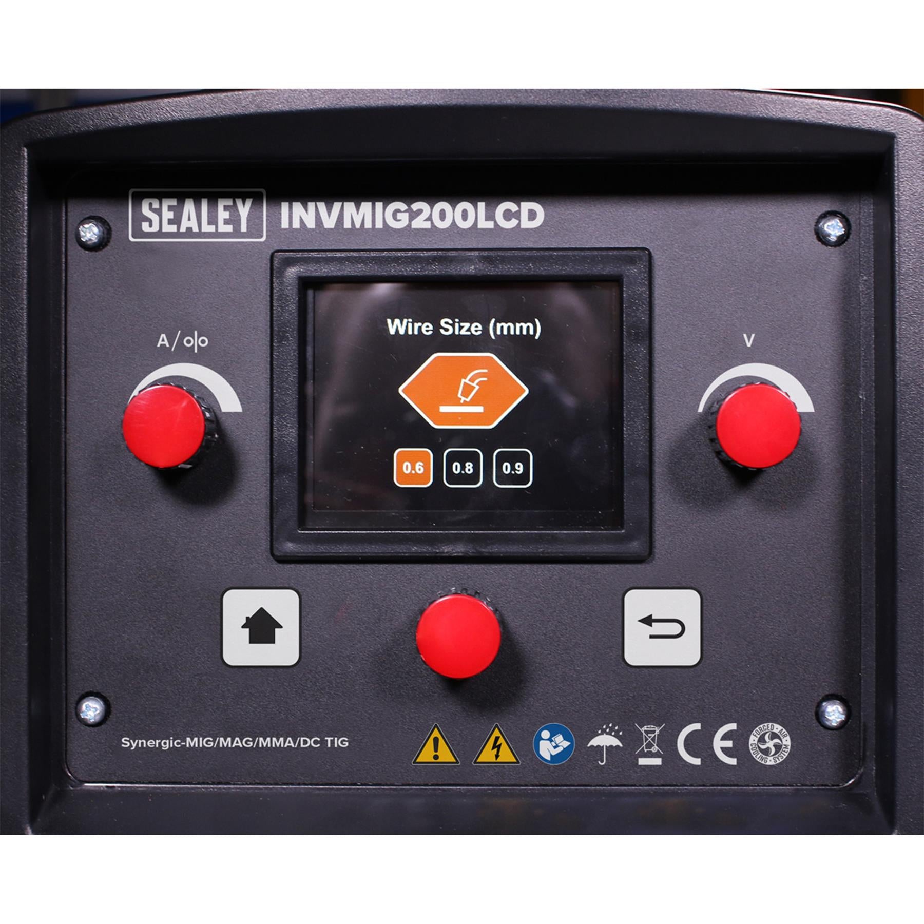 Sealey Inverter Welder MIG, TIG & MMA 200A with LCD Screen