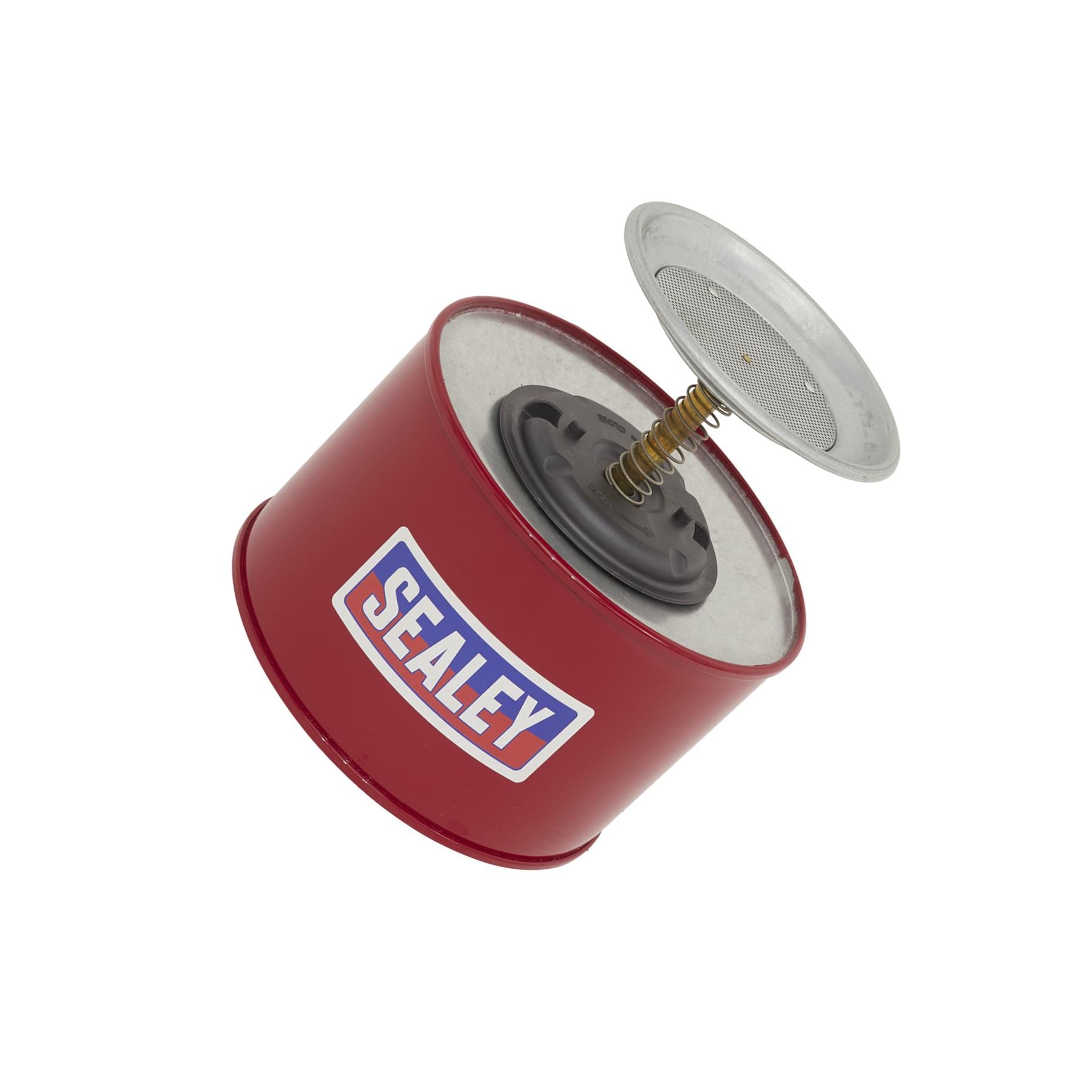 Sealey Plunger Can 1.9L Convenient & Safe Easy One-Handed Operation