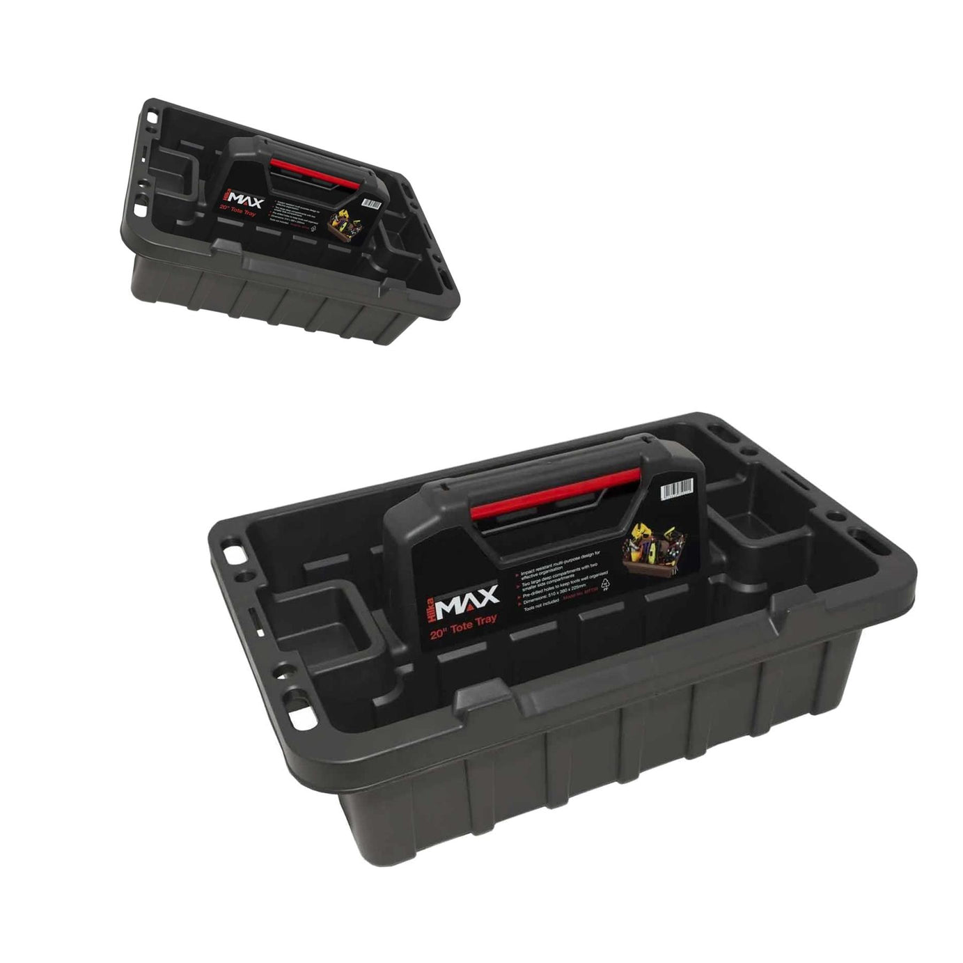 Impact resistant multi-purpose Max 20" Tote Tray