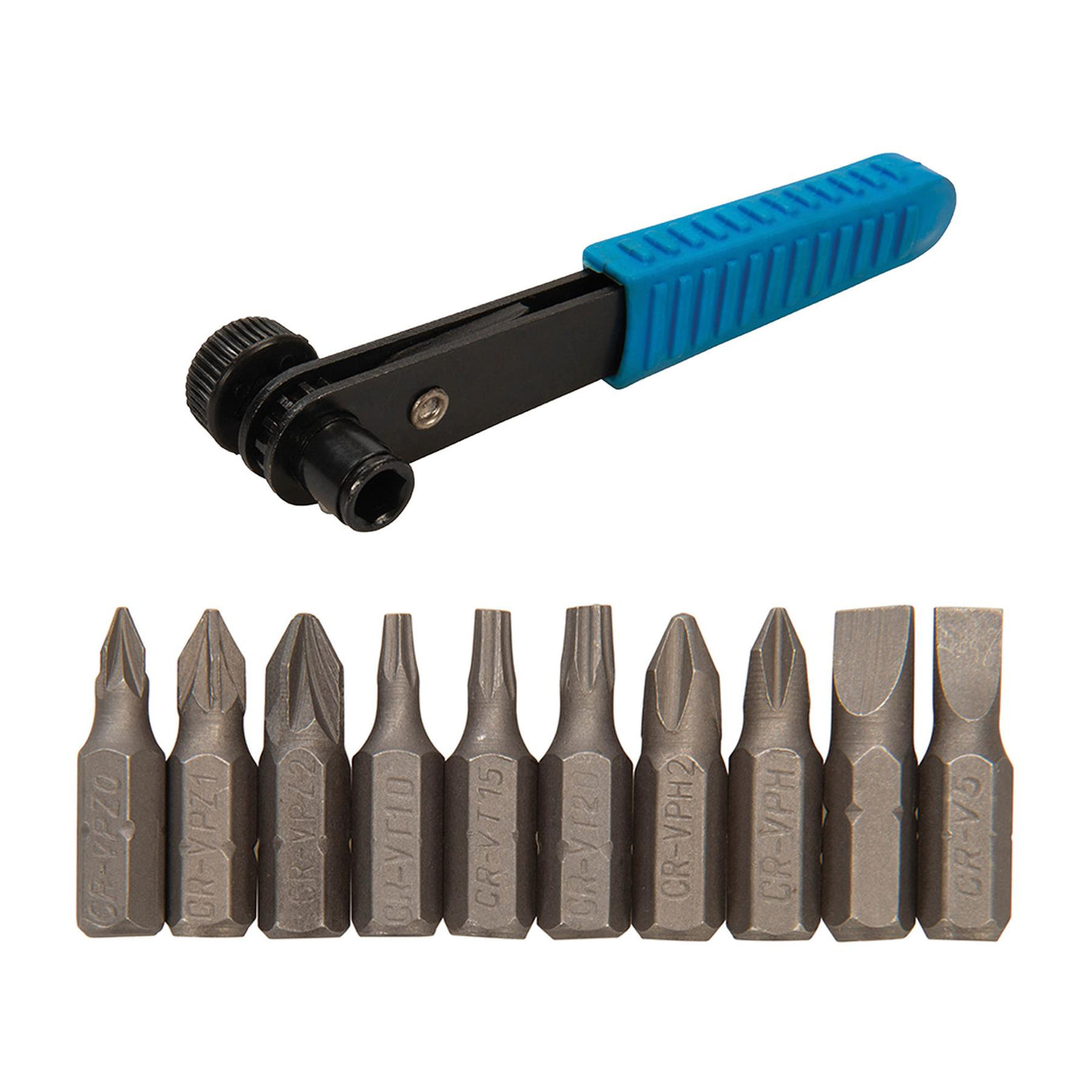 11 Piece Right Angled Offset Ratchet Screwdriver Set NEW Philips Posi Torx