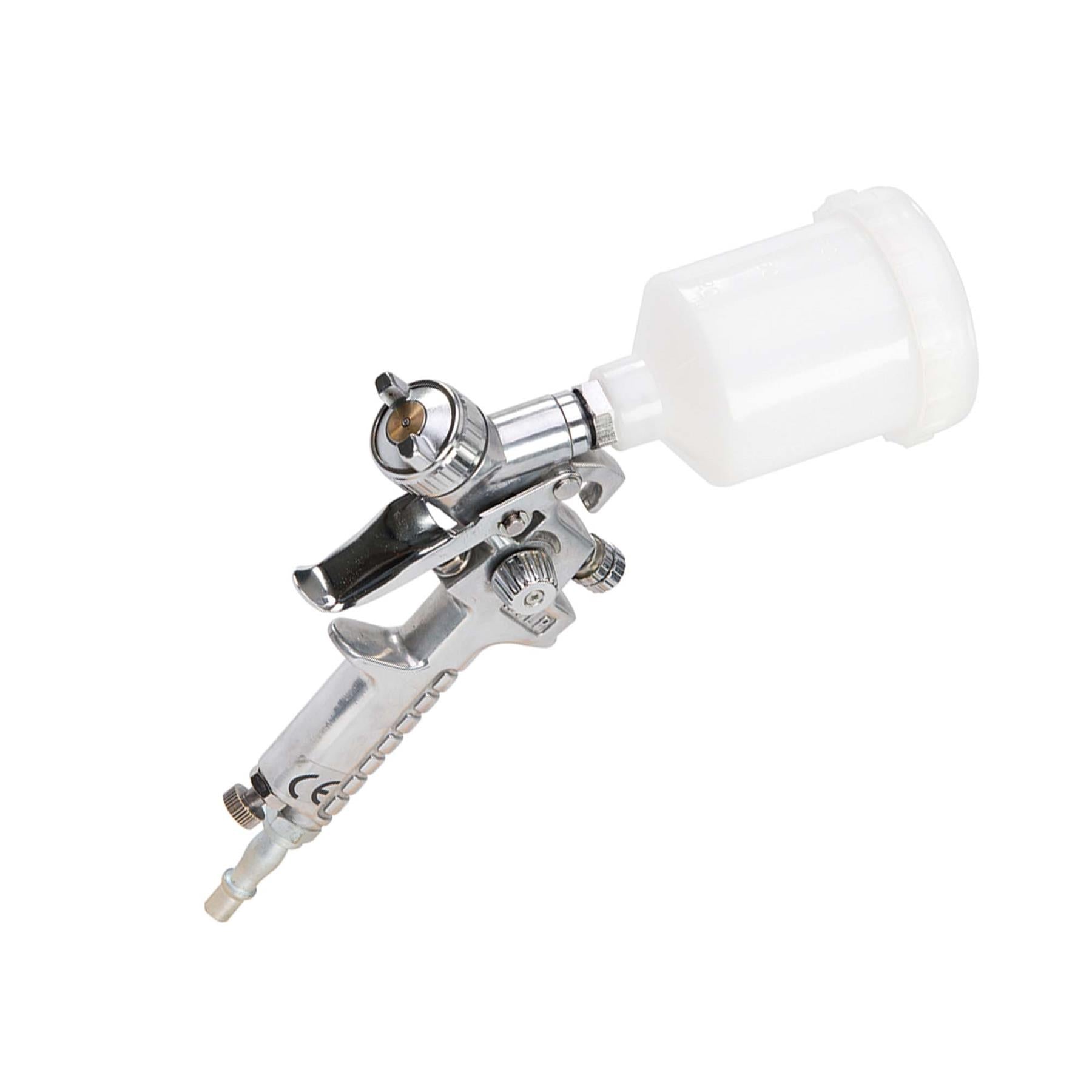 Gravity Feed Hvlp Spray Gun 100ml High Atomisation With Low Nozzle Air Pressure