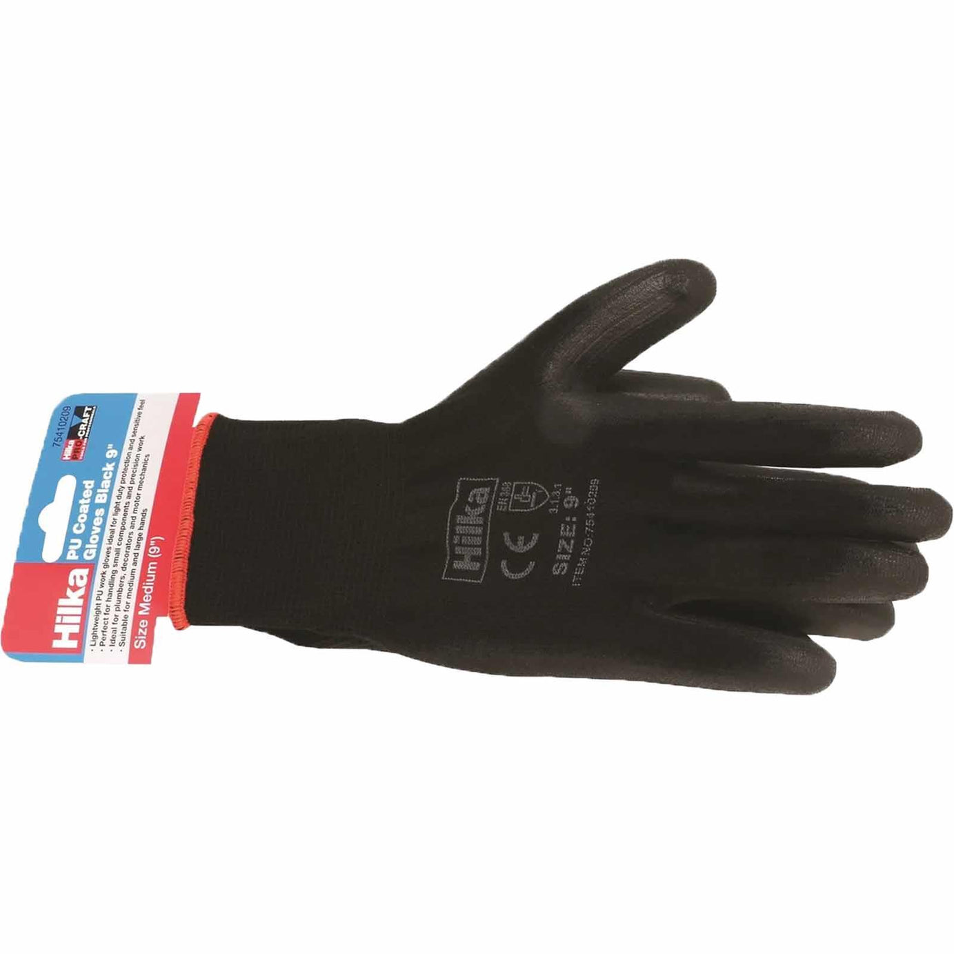 Black PU Work Gloves