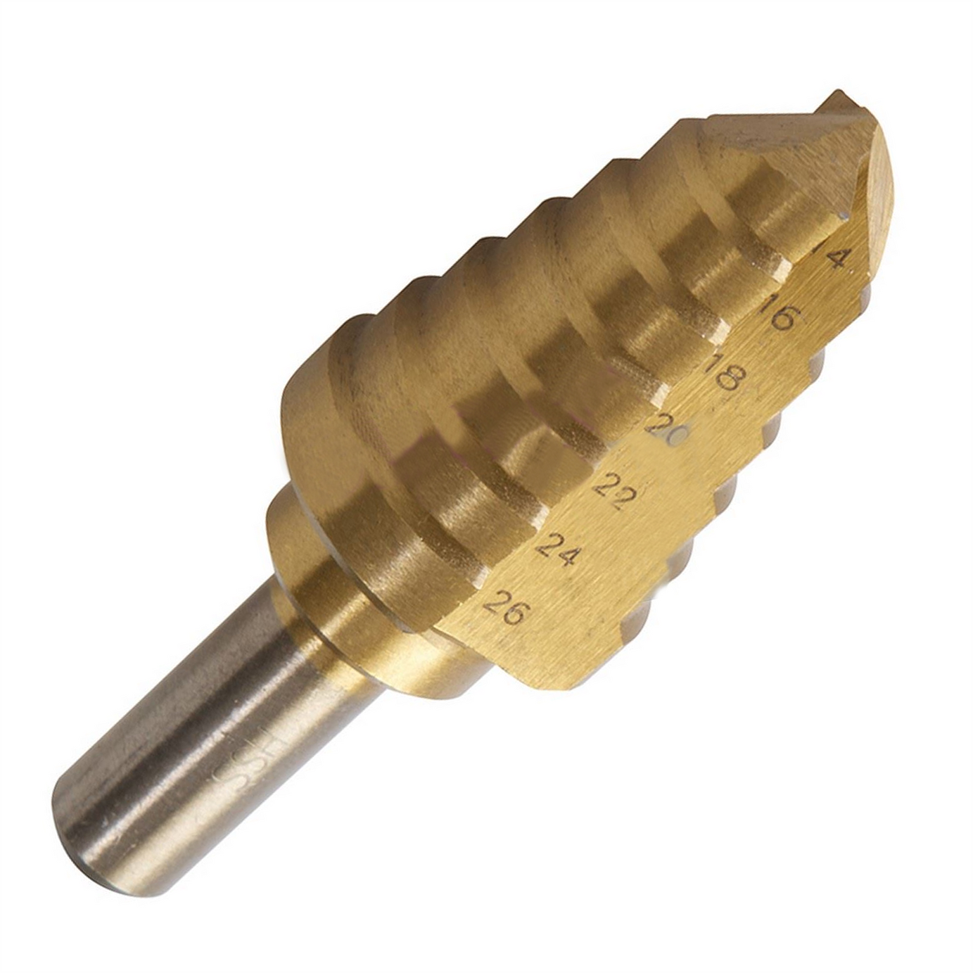 Titanium-Coated Hss Step Drill Bit 14mm - 26mm DIY Tools Produces Accurate Holes