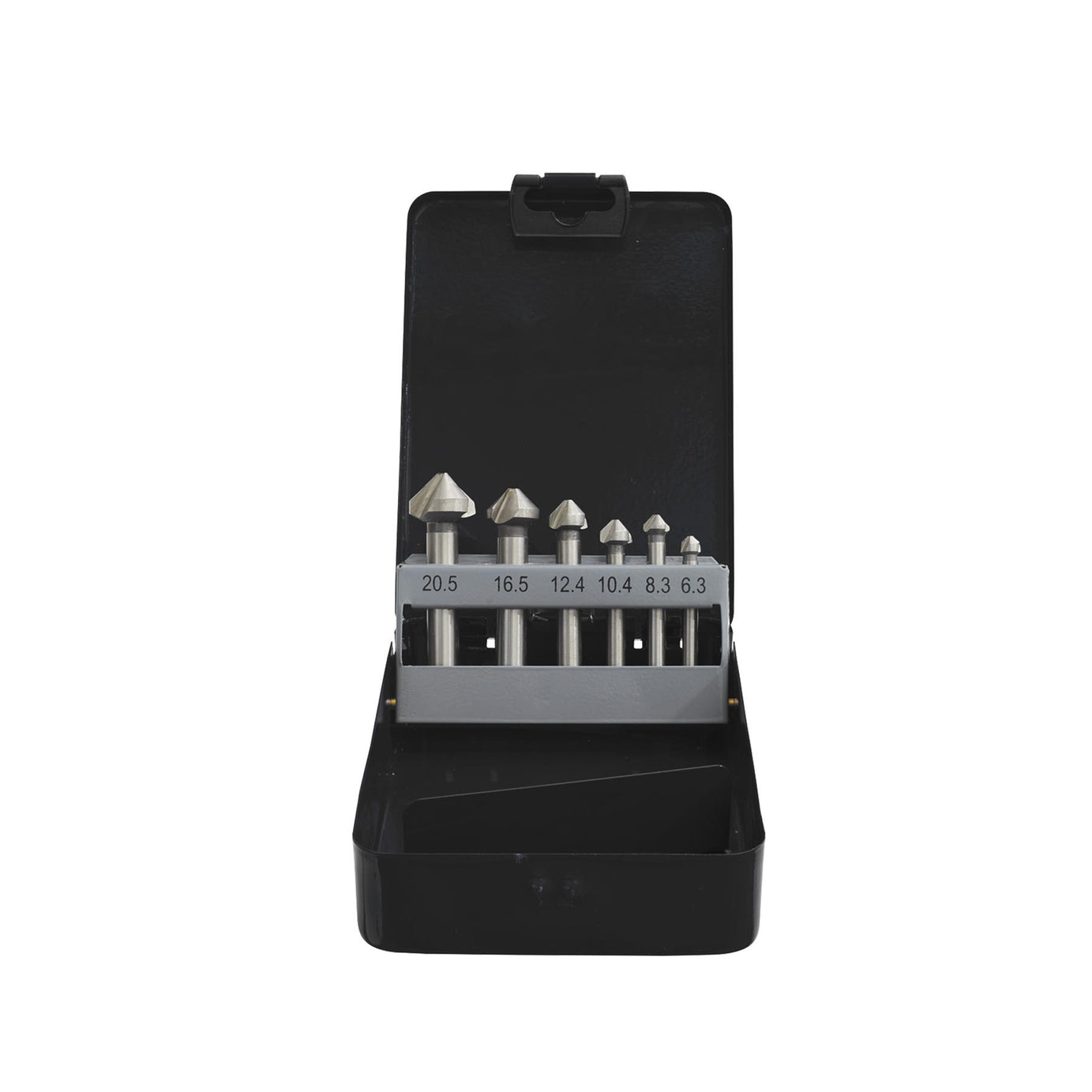 Sealey Countersink Bit Set 6pc 3 x V Flutes Drill Woodwork 6.3-20.5mm Joinery