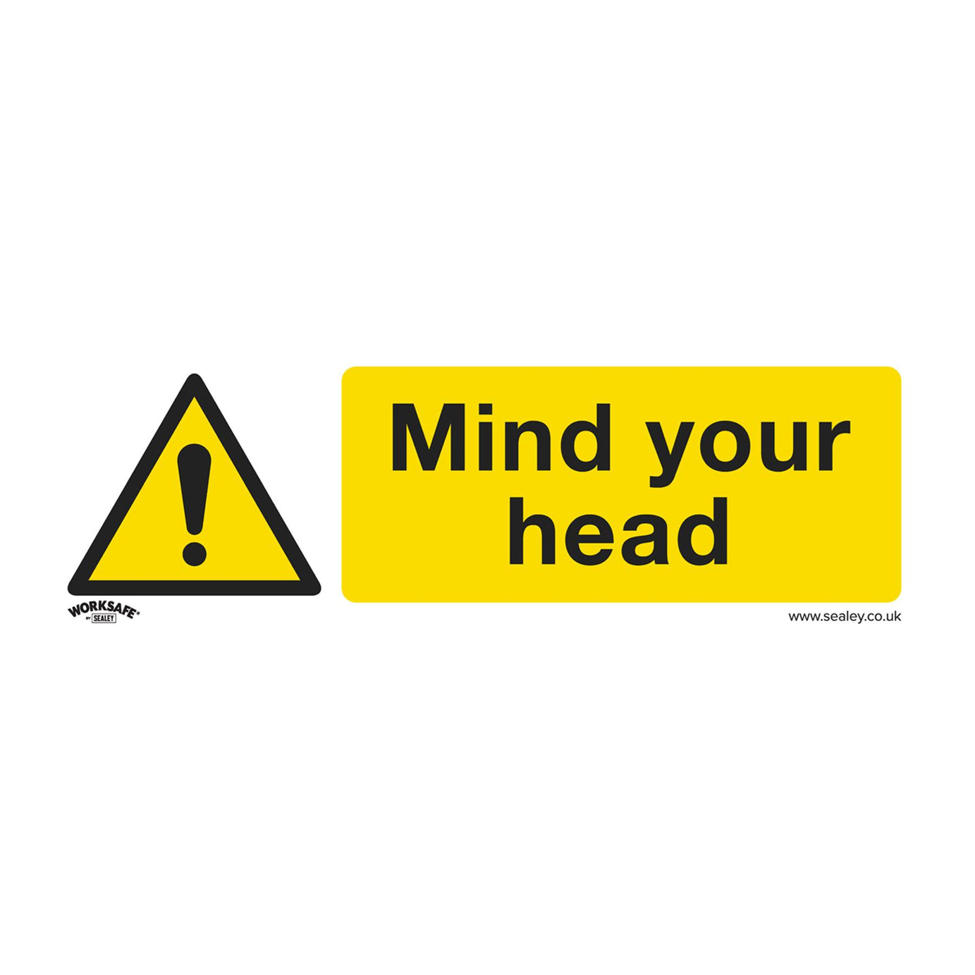 Warning Safety Sign - Mind Your Head - Rigid Plastic