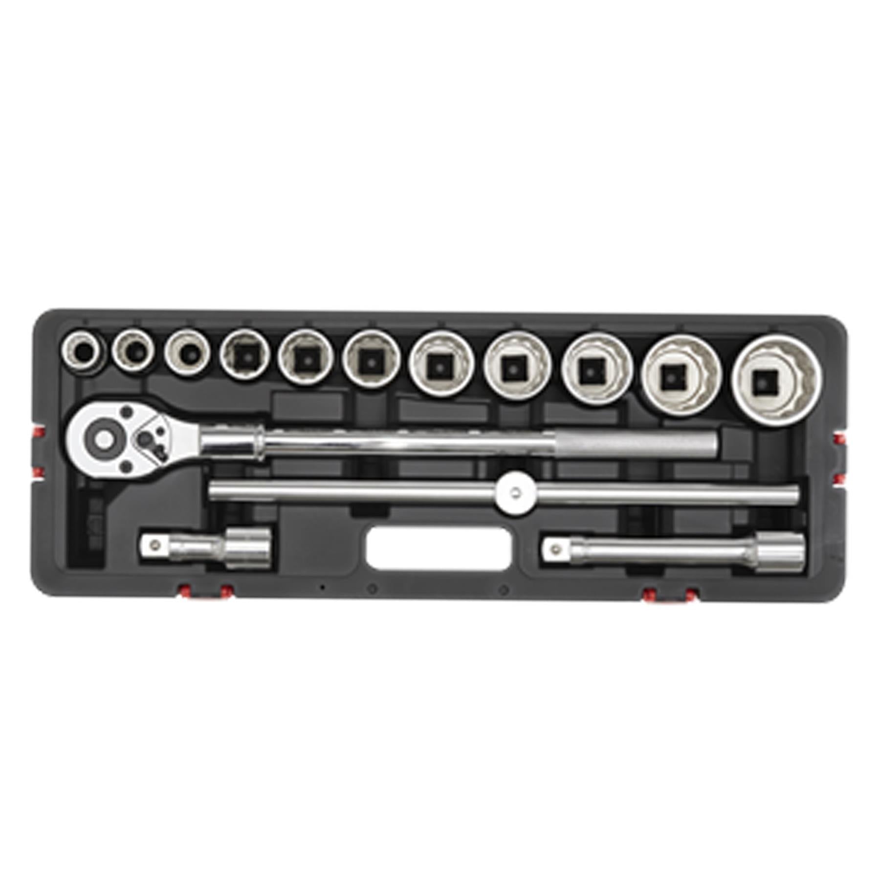 Sealey Socket Set 3/4"Sq Drive 12-point WallDrive 15pc Metric