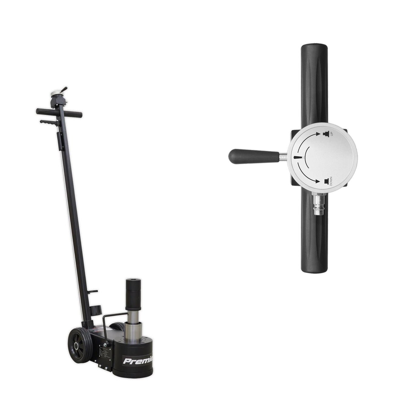 Sealey Air Operated Jack 15-30tonne Telescopic - Lifting Heavy Plant & Tractors