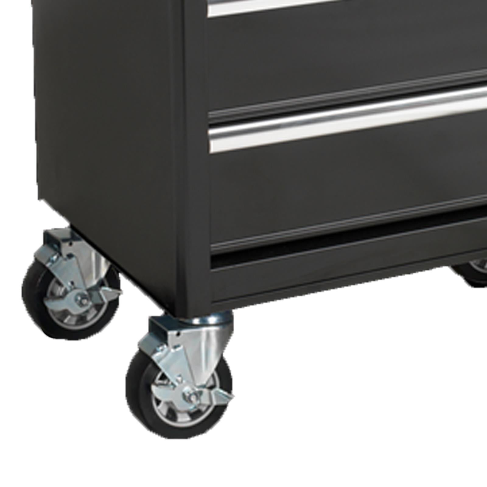 Rollcab 7 Drawer With Ball Bearing Slides - Black From Sealey AP33479B Syd