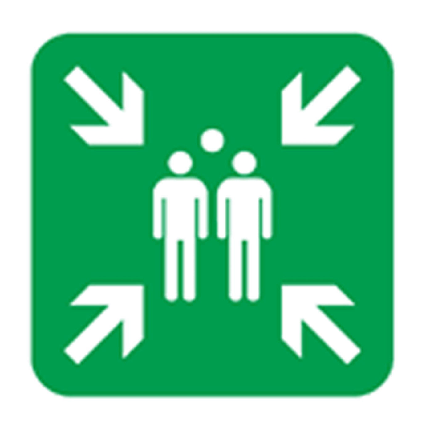 Safe Conditions Safety Sign - Fire Action With Lift - Rigid Plastic