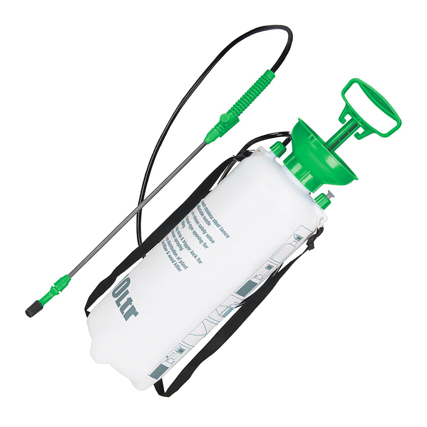 10 Liter Pressure Garden Sprayer For Easy Spraying Of Water-Based Liquids