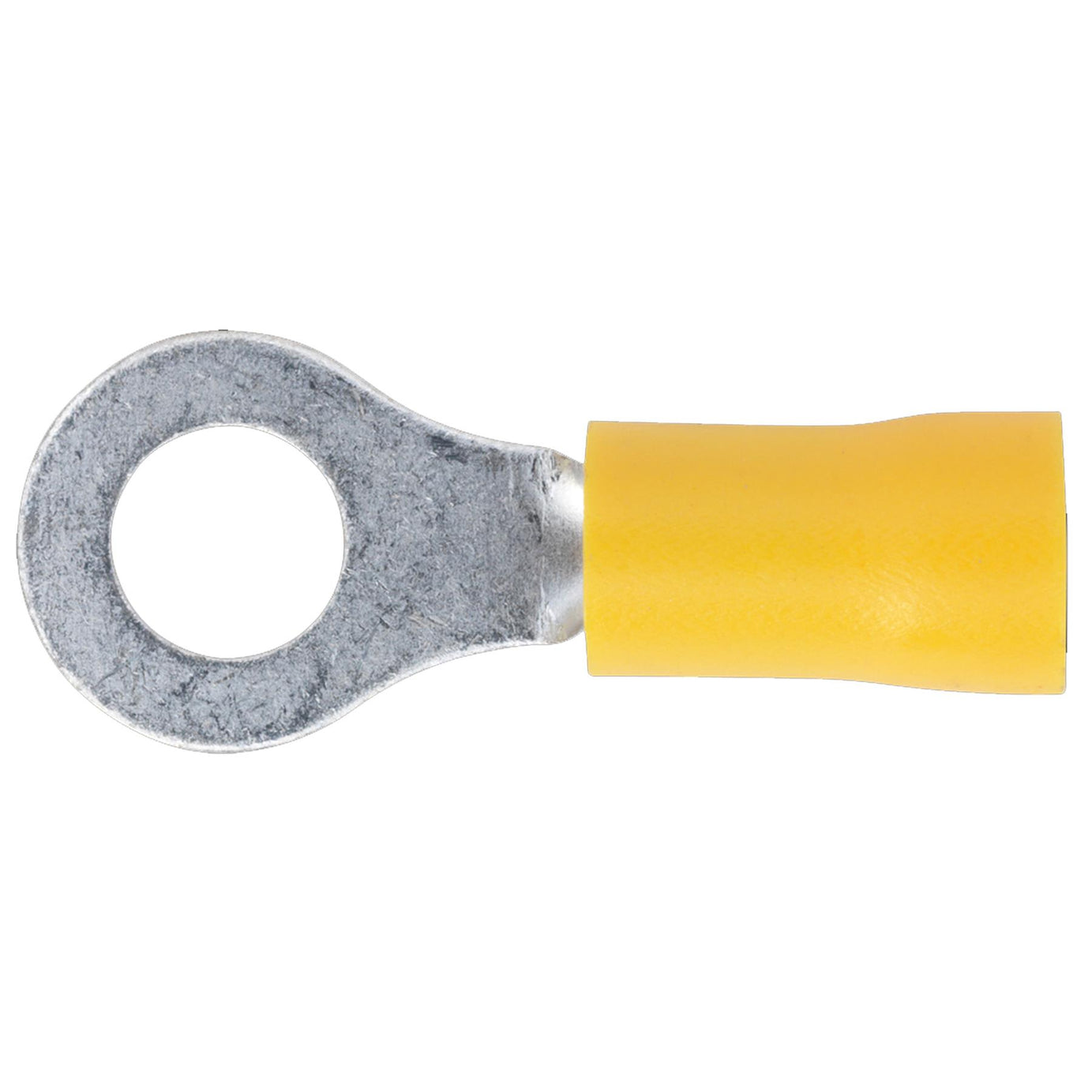 Easy-Entry Ring Terminal 6.4mm (1/4") Yellow Pack of 100 Sealey