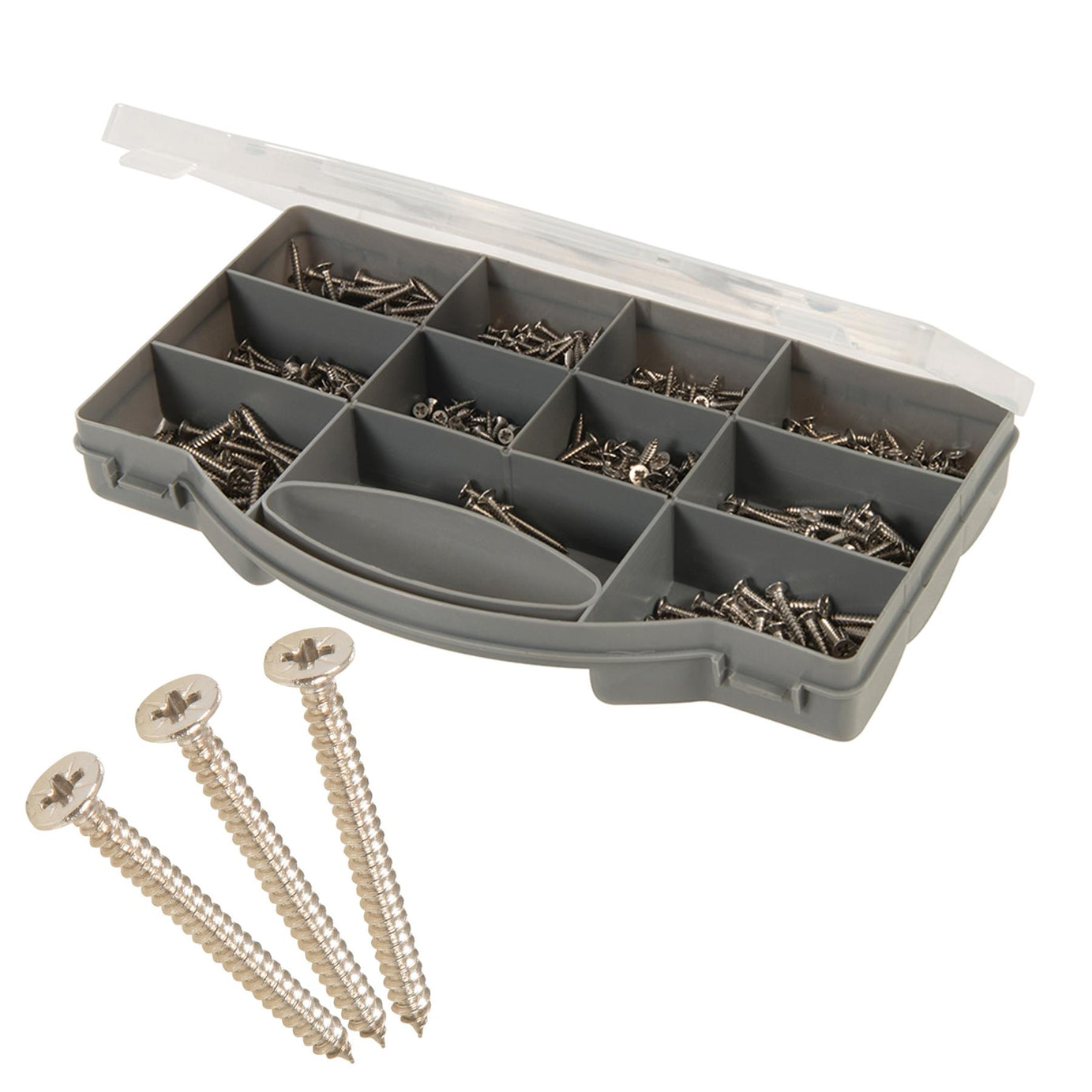 570Pce A2 Stainless Steel Self-Tappers Pack A2 Stainless Steel Pzd Countersunk