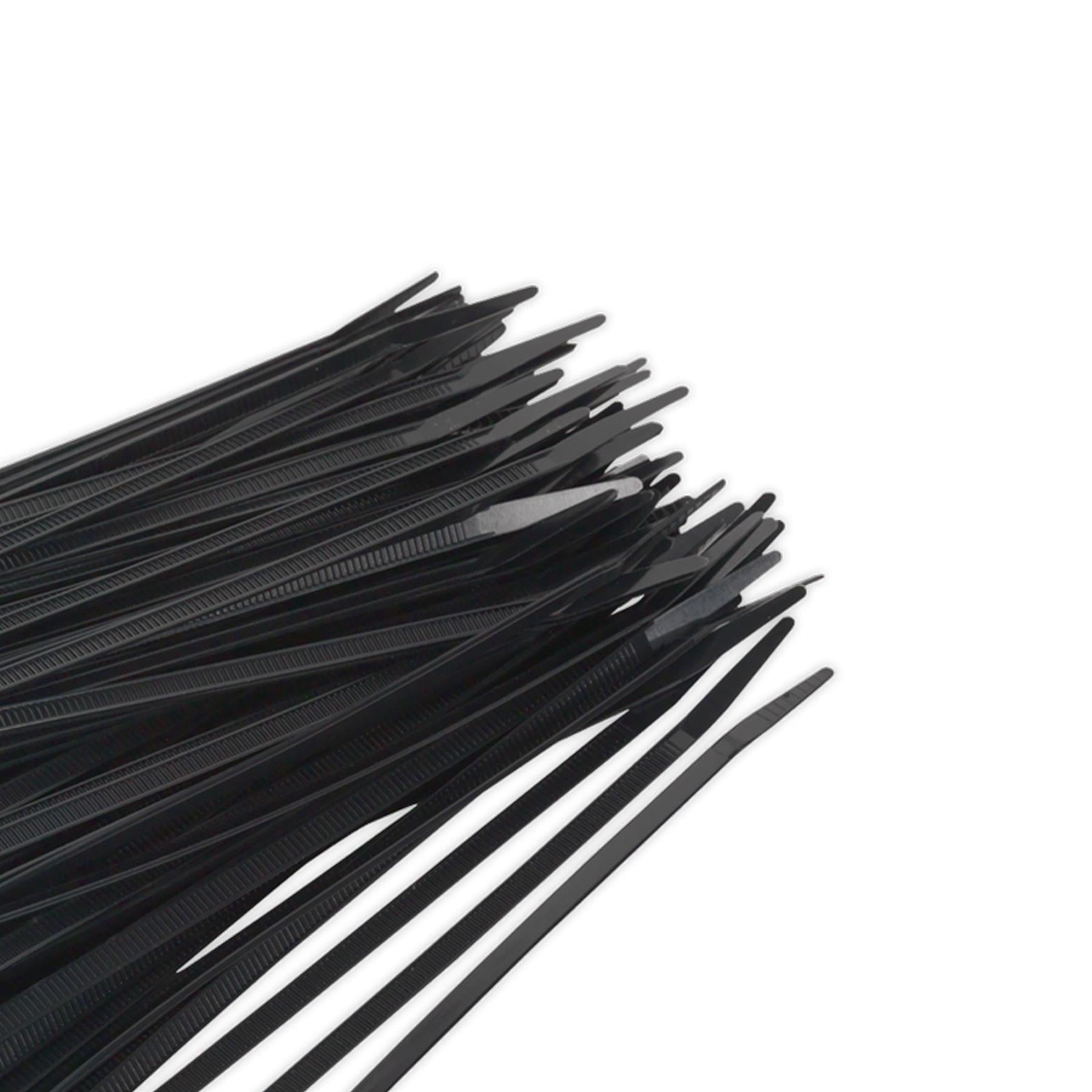 Sealey Cable Tie 200 x 4.8mm Black Pack of 100