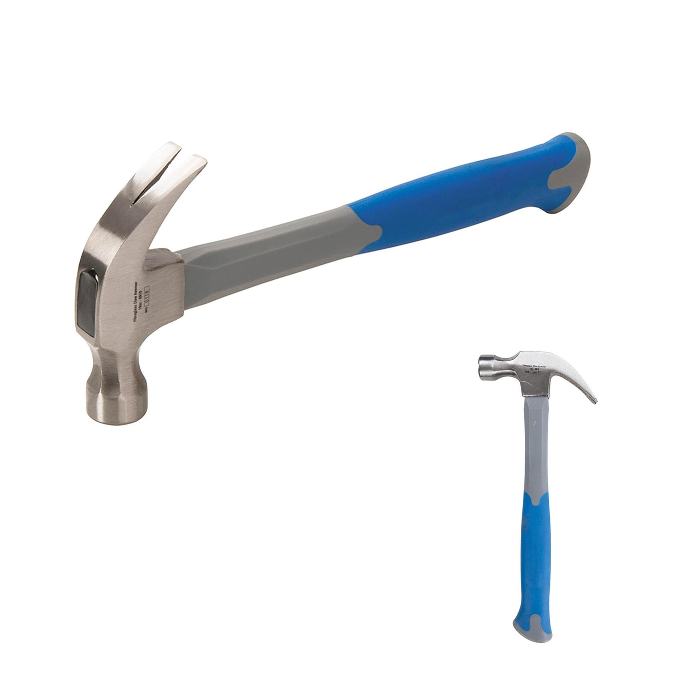 Fibreglass Claw Hammer 16Oz (454G) Curved Head Nail Pull Fiberglass High Grip