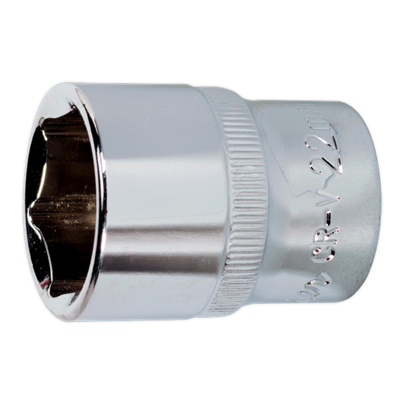 Sealey WallDrive Socket 22mm 1/2"Sq Drive Fully Polished