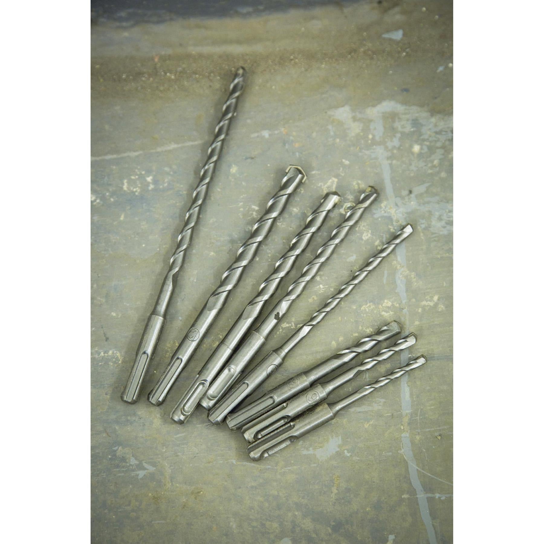 BlueSpot 8 PCE SDS MASONRY Drill Bit Set Tools 5-12mm