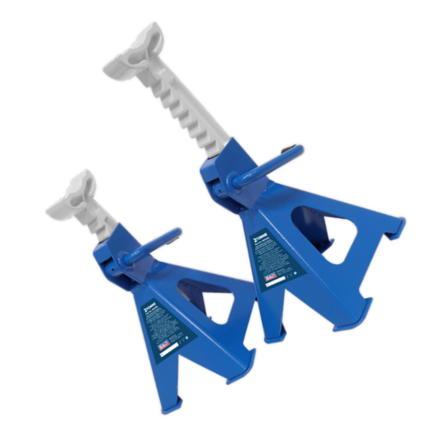 Sealey Axle Stands (Pair) 2tonne per Stand Ratchet Type - Blue